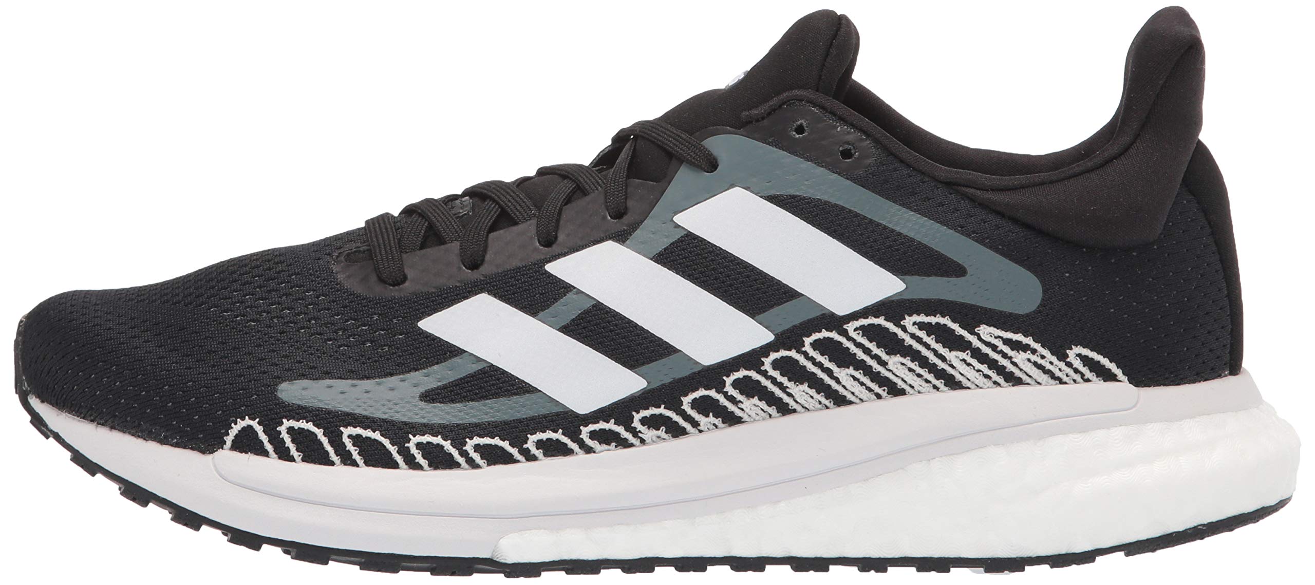 adidas Women's Solar Glide ST Running Shoes - Black, Size 9 | Lightweight Cushioned Sneakers for Jogging, Gym Workouts & Daily Walking