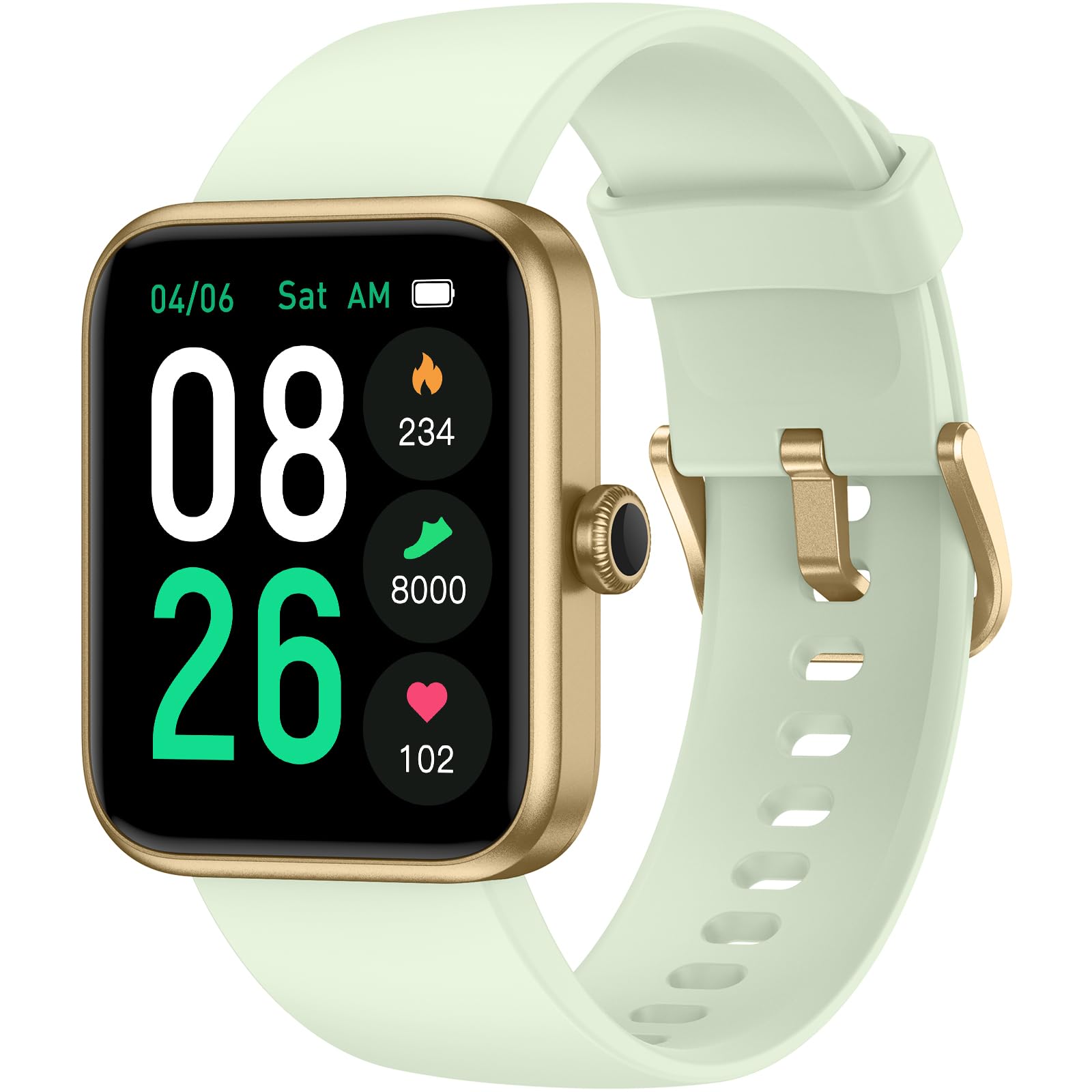 Smart Watch for Men & Women - 45mm Touchscreen Fitness Tracker with Heart Rate Monitor, Blood Oxygen & Sleep Tracking | IP68 Waterproof | Compatible with Android & iOS | Perfect for Workouts, Running & Daily Activity Tracking