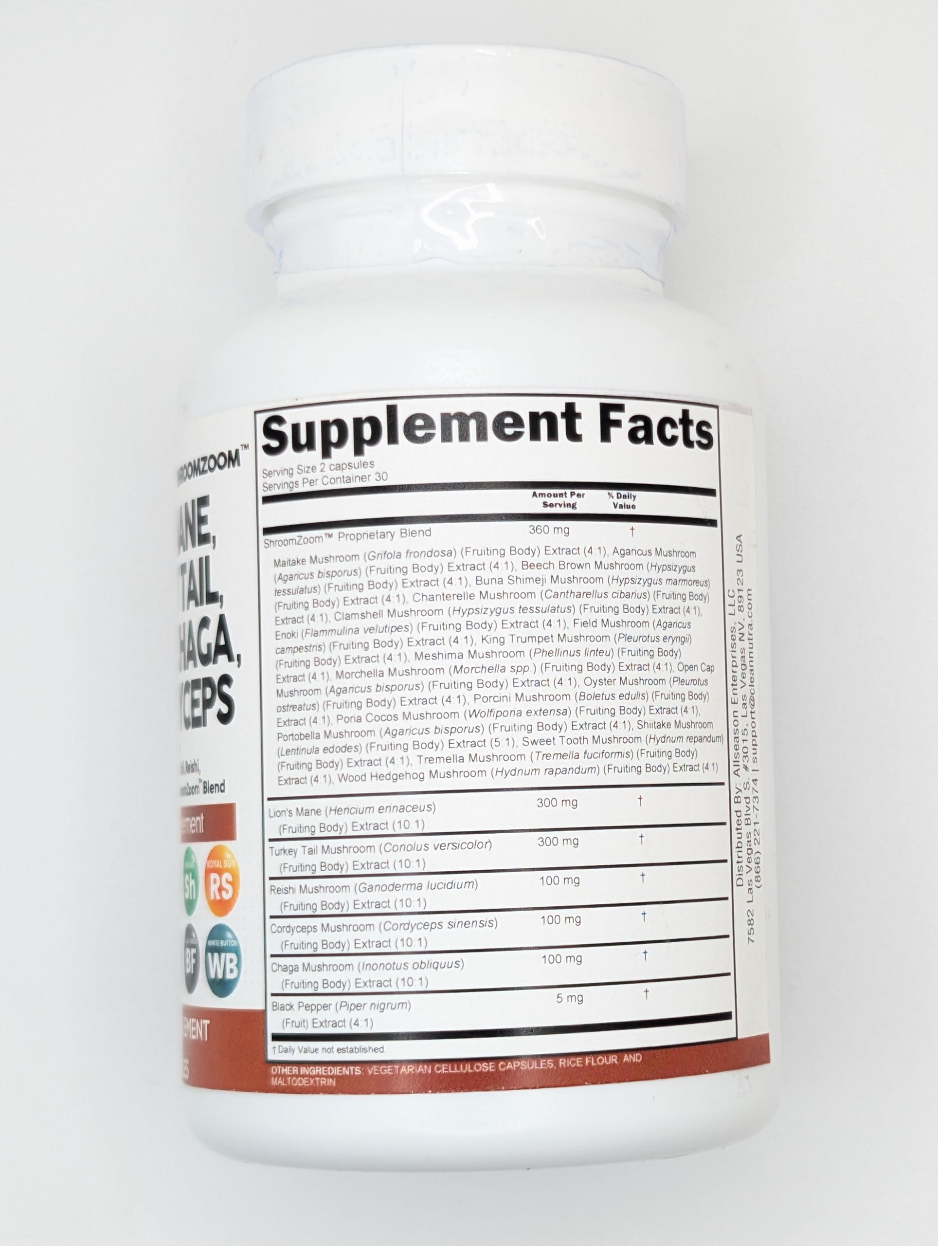 Premium Lions Mane Mushroom Supplement 20-in-1 Blend with Turkey Tail, Reishi, Cordyceps & 16 Medicinal Mushrooms - Immune Support, Brain Health & Energy Boost - Vegan Capsules for Focus, Memory & Wellness