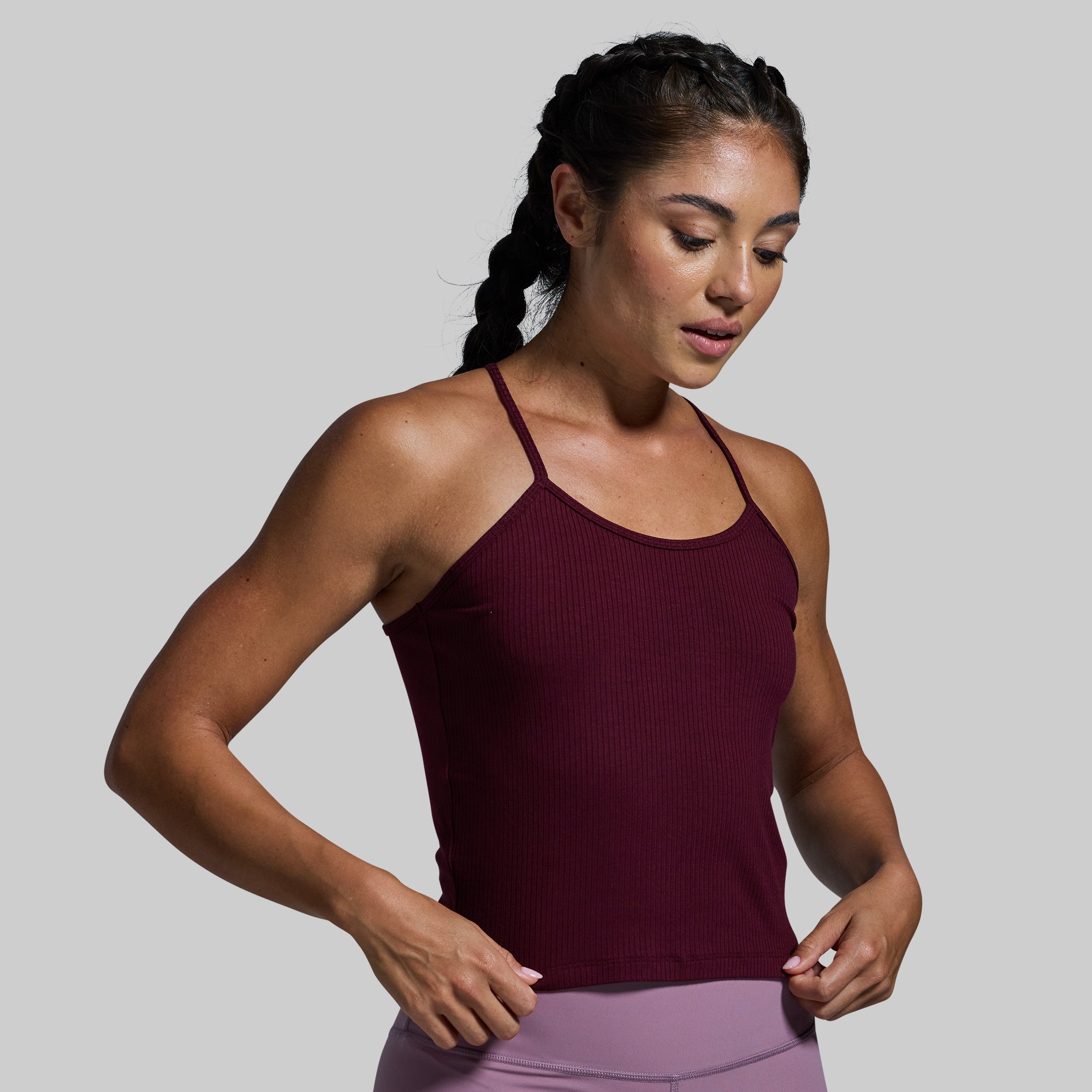 Keep It Easy Tank Top for Women - Soft & Comfortable Garnet Red Casual Shirt - Perfect for Yoga, Gym, and Everyday Wear