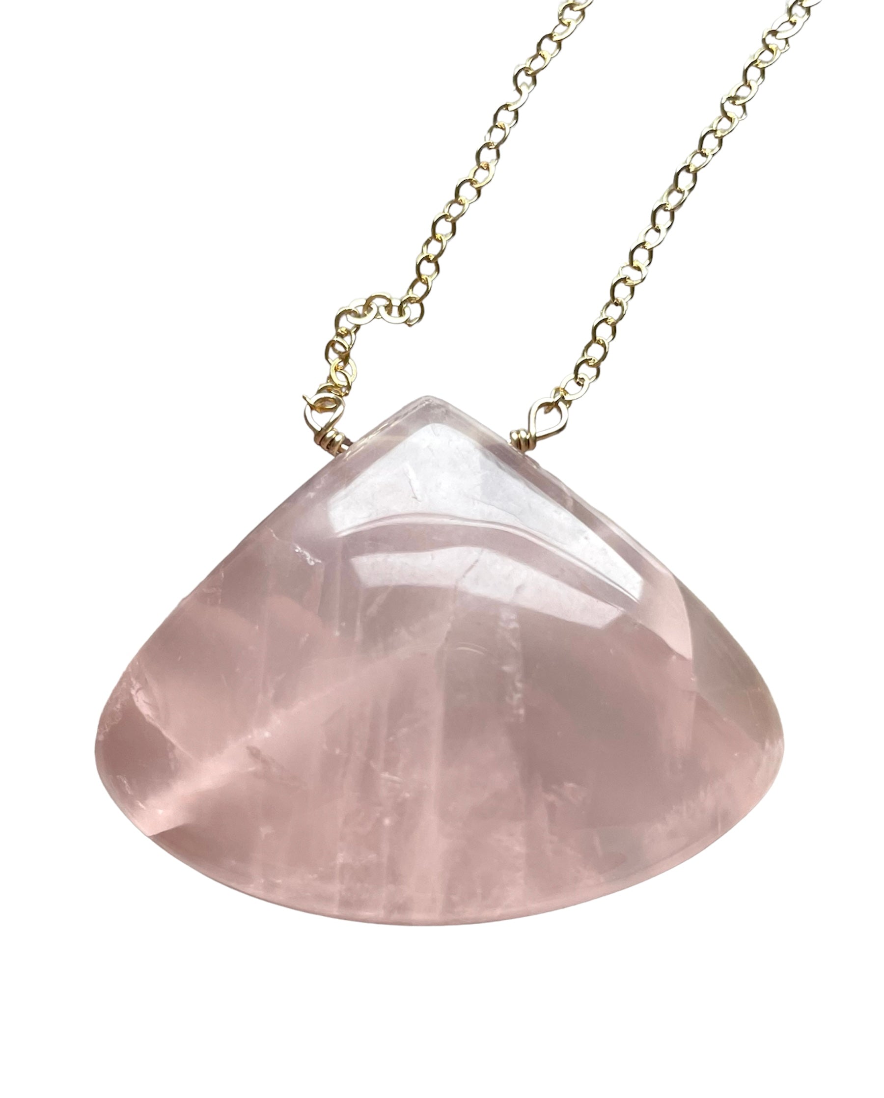 Rose Quartz Pendant Necklace for Women - Healing Crystal Jewelry for Love & Positive Energy - Perfect for Meditation, Gifts & Everyday Wear