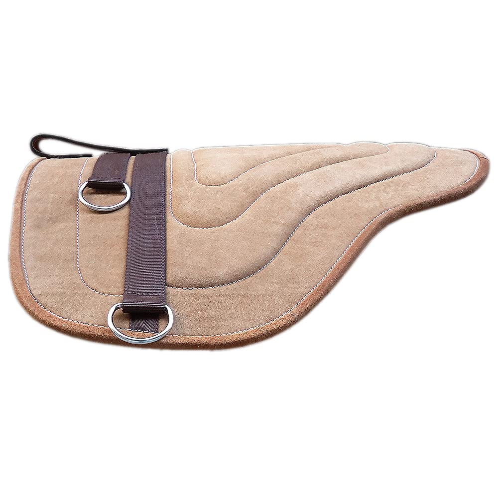 HILASON Western Pleasure Trail Riding Bareback Saddle Pad Treeless - Comfortable & Durable Horse Riding Pad for Western Style | Perfect for Trail Riding, Training & Leisure Riding | Fits All Horse Sizes
