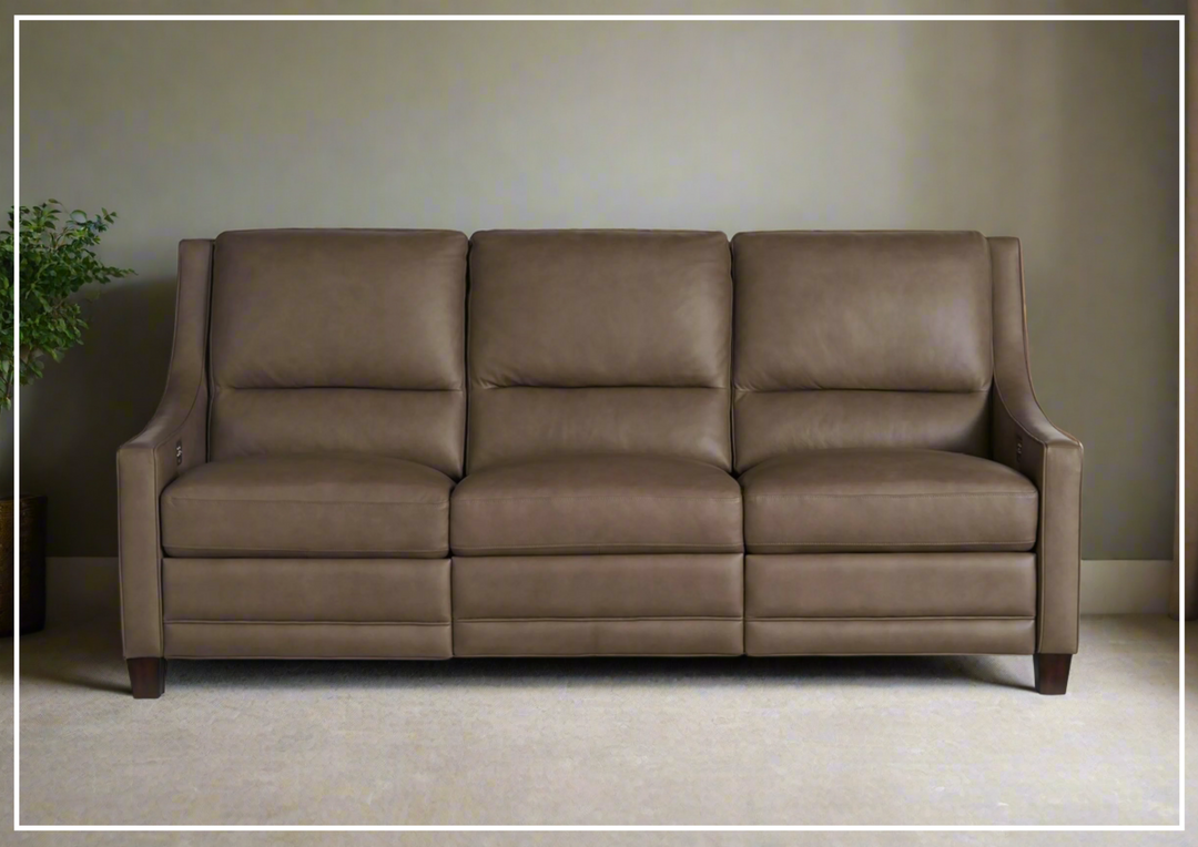 Kelce 3-Seater Power Reclining Sofa - Universal Furniture in Gray & Beige | Living Room Comfort for Movie Nights & Family Gatherings