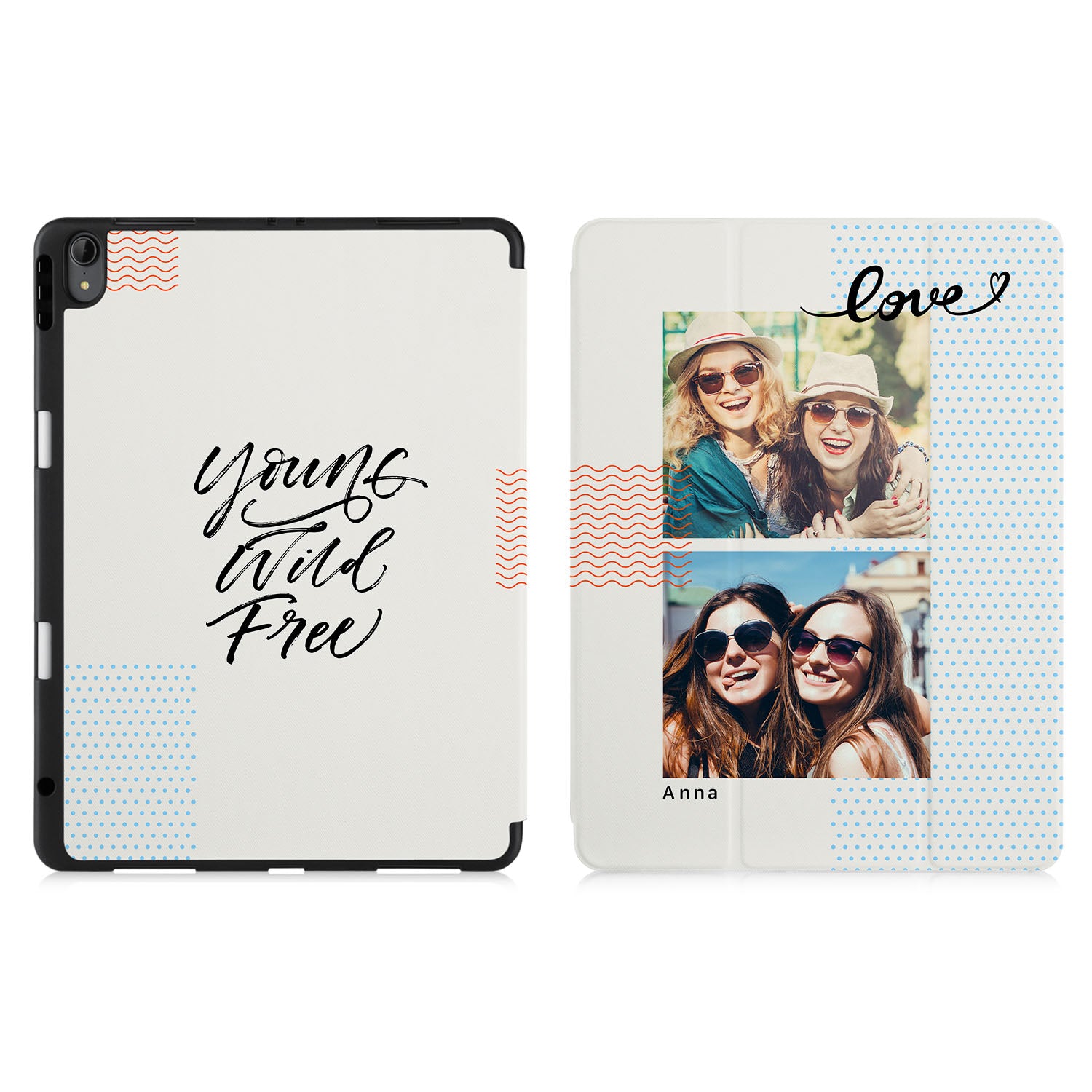 Young Wild Free iPad Case - Slim Protective Cover for iPad 7th/8th Gen, iPad Air 3 - Perfect for School, Work & Travel