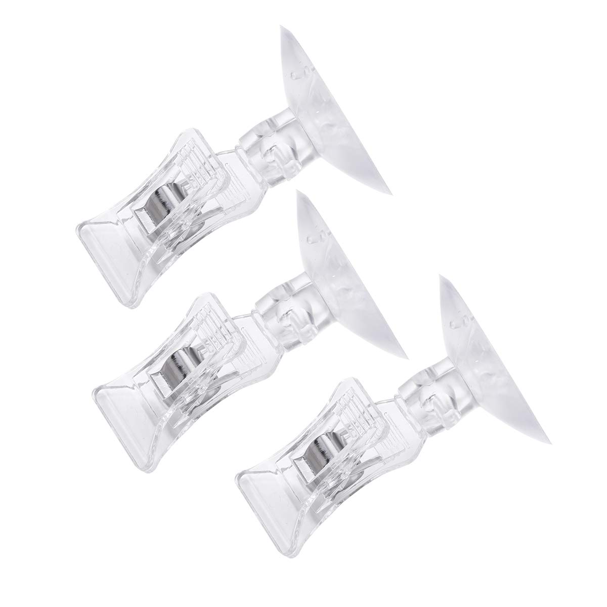 ULTECHNOVO 3-Pack Fish Feeding Clips - Suction Cup Veggie & Seaweed Holder for Aquarium, Fish Tank Accessories - Perfect for Feeding Pets, Outdoor Use & Family Aquarium Care