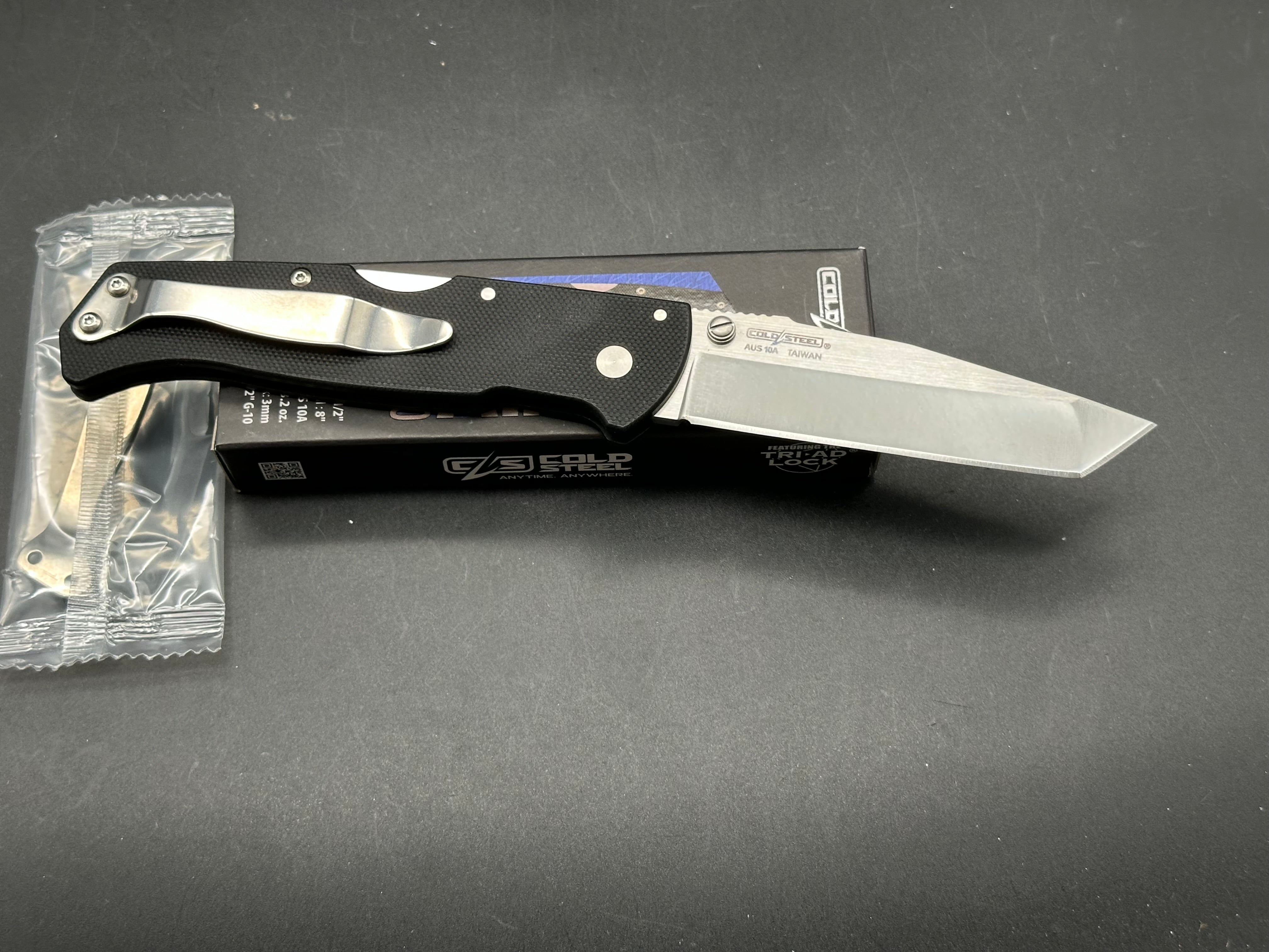 Cold Steel Air Lite Tanto AUS10A Folding Knife - 3.5