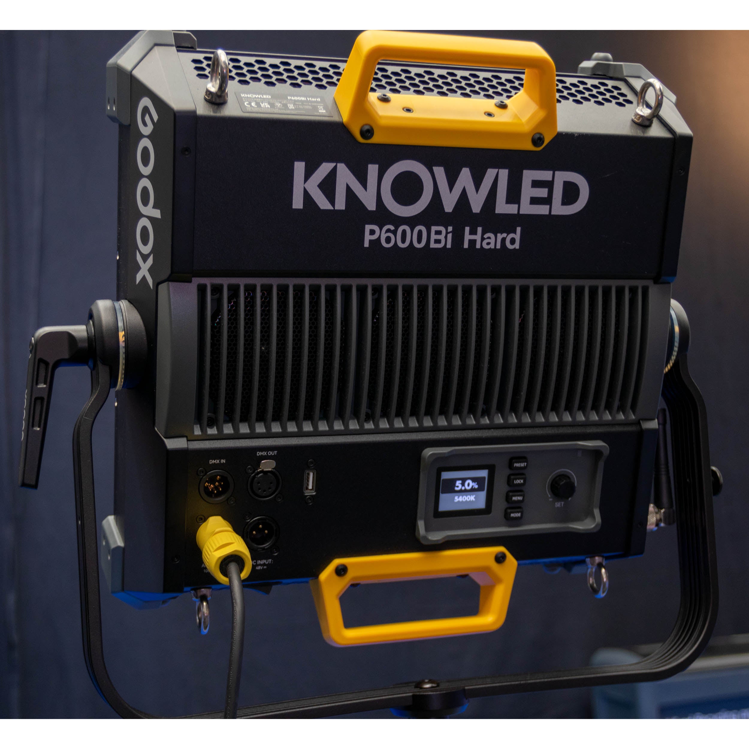 KNOWLED P600Bi 700W Bi-Color LED Panel Light - 1'x1' Hard Light for Photography, Videography & Film Production - Perfect for Studio, YouTube & Live Streaming