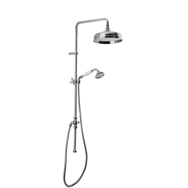 Maxima Colonial II Chrome Shower Set Without Mixer - Premium Bathroom Fixture for Modern & Vintage Home Decor