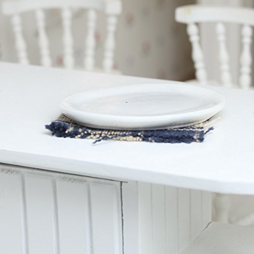 Ceramic Serving Platter for Dollhouse Miniatures - Handcrafted Mini Dish for Tea Party, Doll Accessories & Home Decor - Perfect for Dollhouse Displays, Collectibles & Miniature Scenes