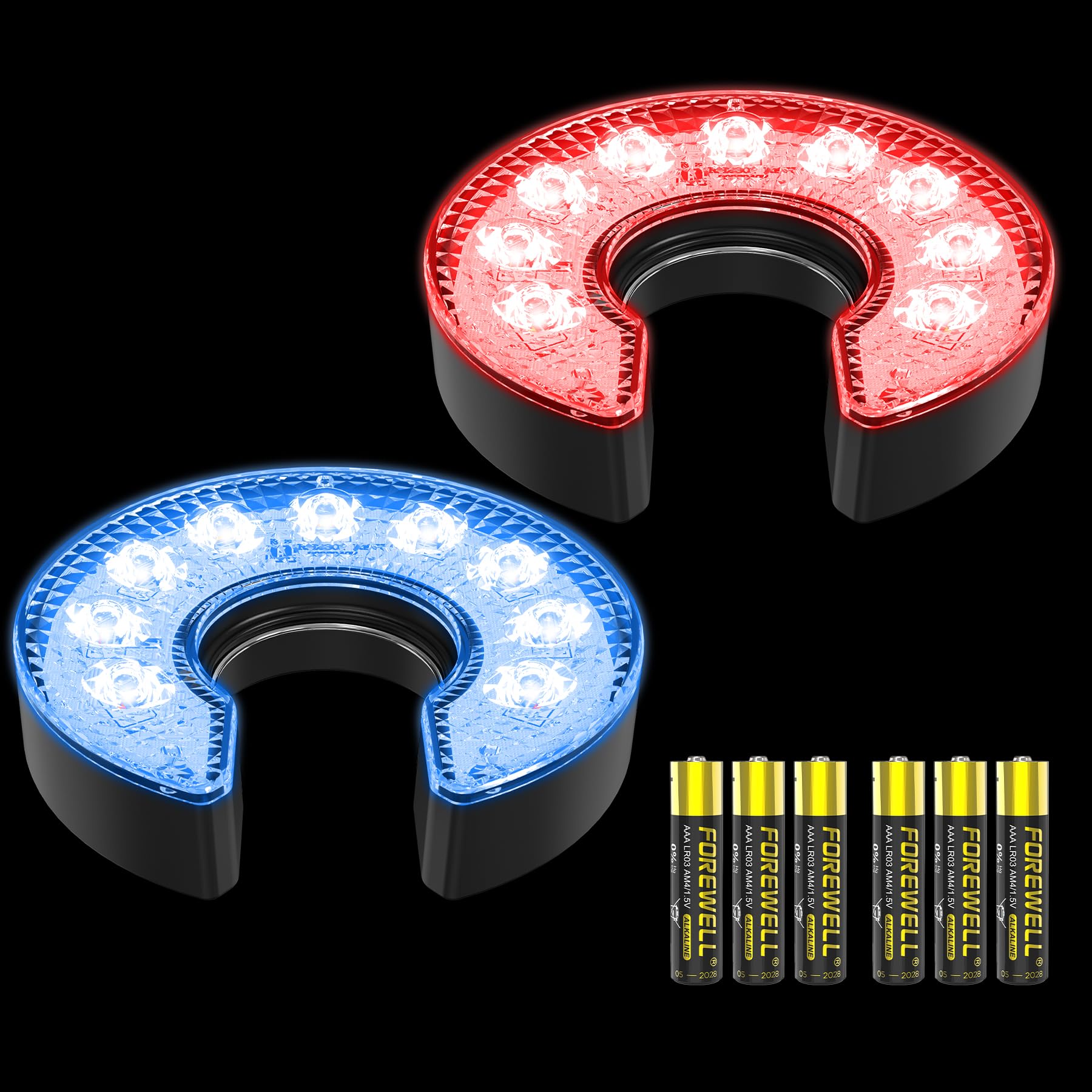 KINGTOP LED Golf Hole Light with Anti-Glare Lens - Battery Operated Glow in The Dark Putting Cup Lights for Night Golf, Backyard Practice & Golf Parties | Perfect for Indoor/Outdoor Putting Greens, Nighttime Practice & Golf-Themed Events