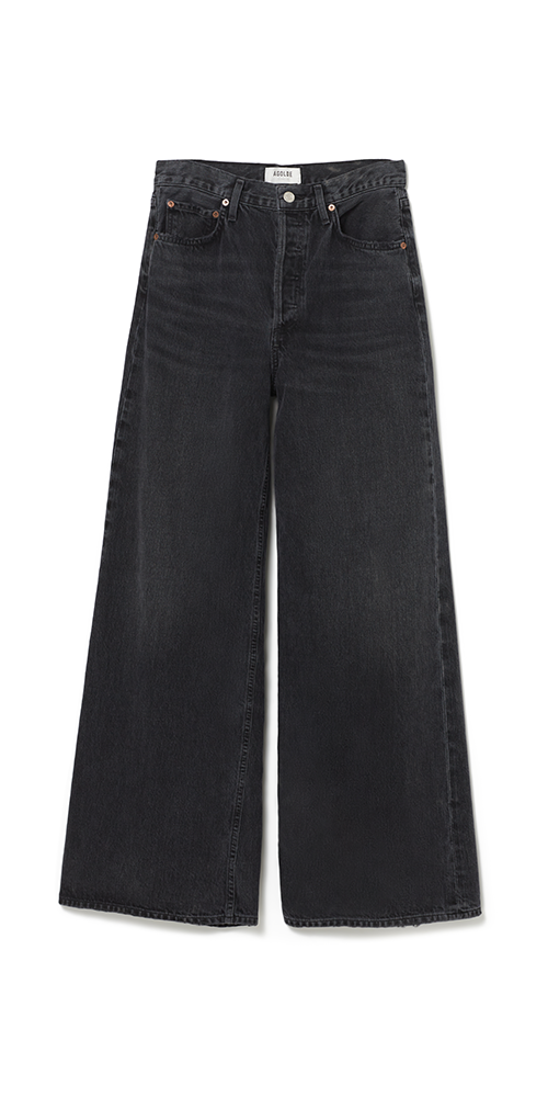 Dame High Rise Wide Leg Jeans for Women - Stretch Denim Pants with No Cuff - Comfortable & Stylish for Casual Wear, Office, and Night Out
