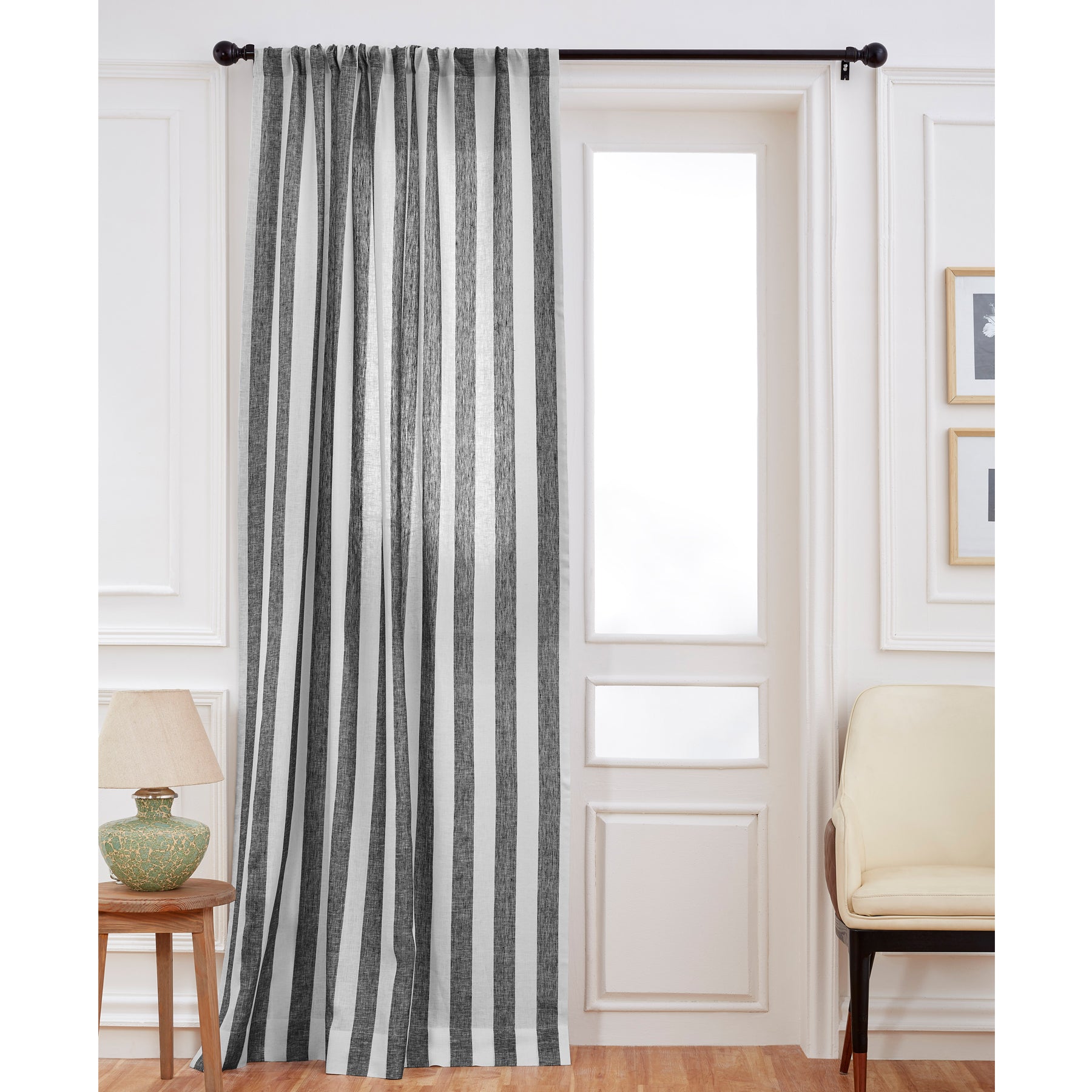 Stylish Cabana Striped Curtains for Beach House & Outdoor Living - Sun Protection & Privacy Window Treatments