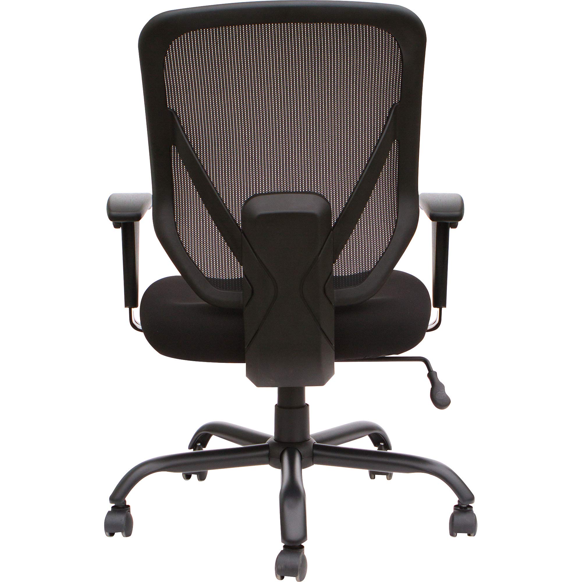 Lorell Soho Big & Tall Black Mesh Back Office Chair - Ergonomic Executive Desk Chair for Home & Business Workspaces