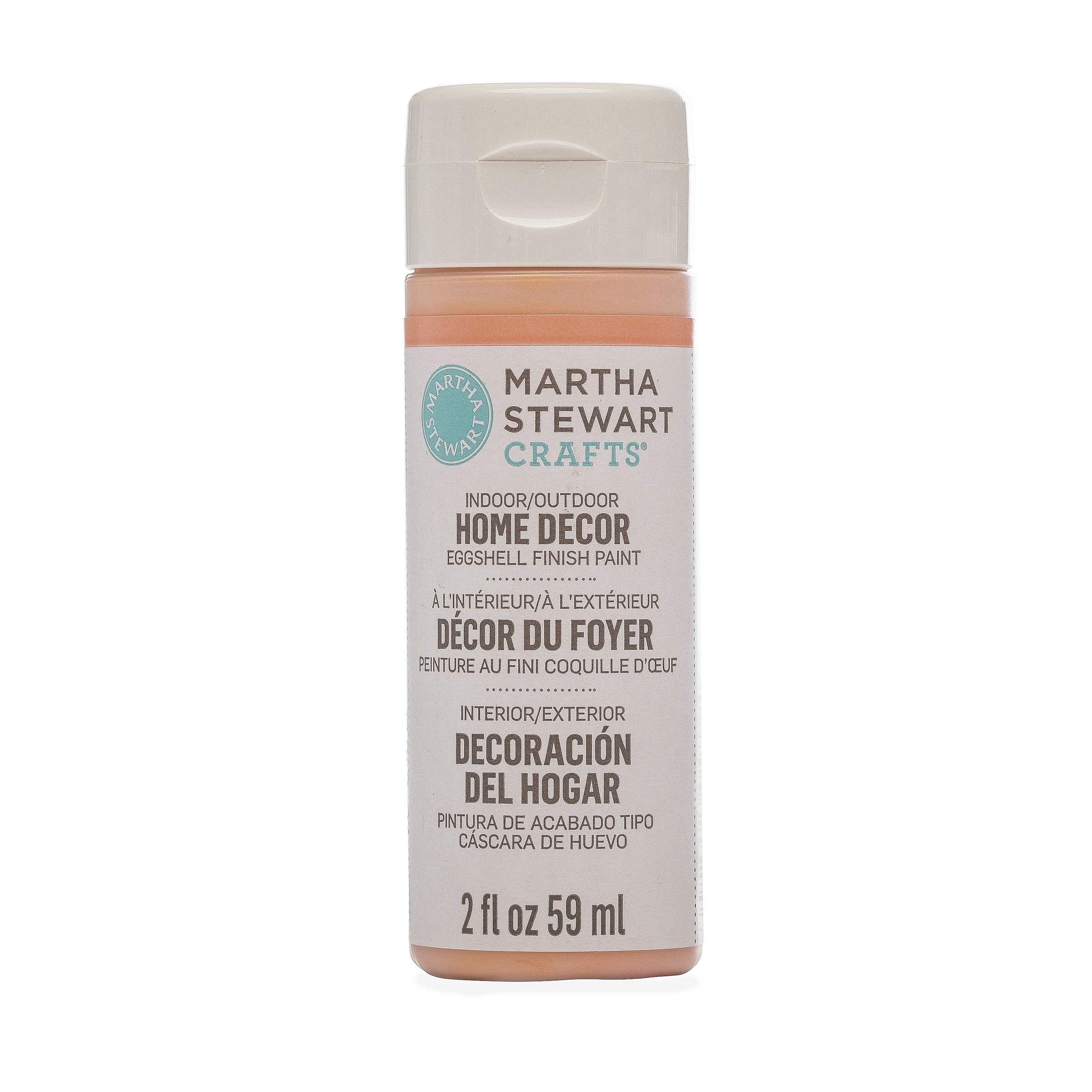 Martha Stewart Crafts Eggshell Paint for Home Decor - Nectar Color (2 oz) | Premium Acrylic Paint for Walls, Furniture & DIY Projects | Perfect for Living Rooms, Bedrooms & Crafting