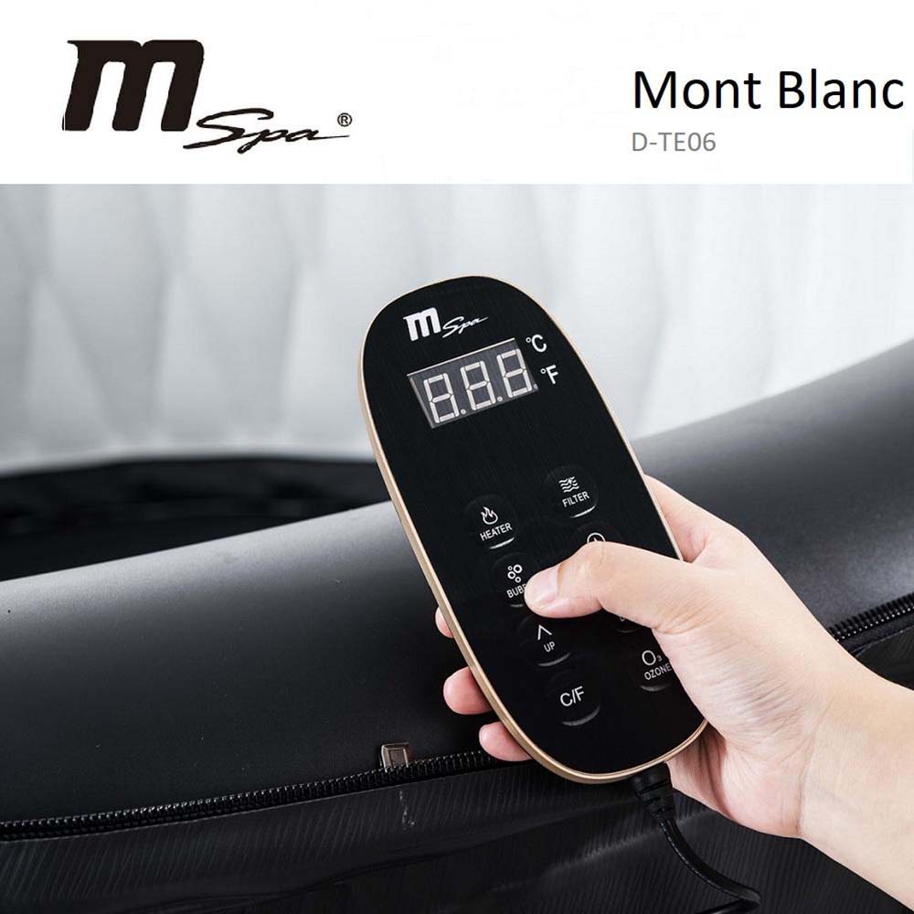 MSpa Mont Blanc 4-Person Inflatable Bubble Hot Tub with 120 Air Jets - Portable Outdoor Spa for Relaxation, Hydrotherapy & Backyard Parties (Model MB049)
