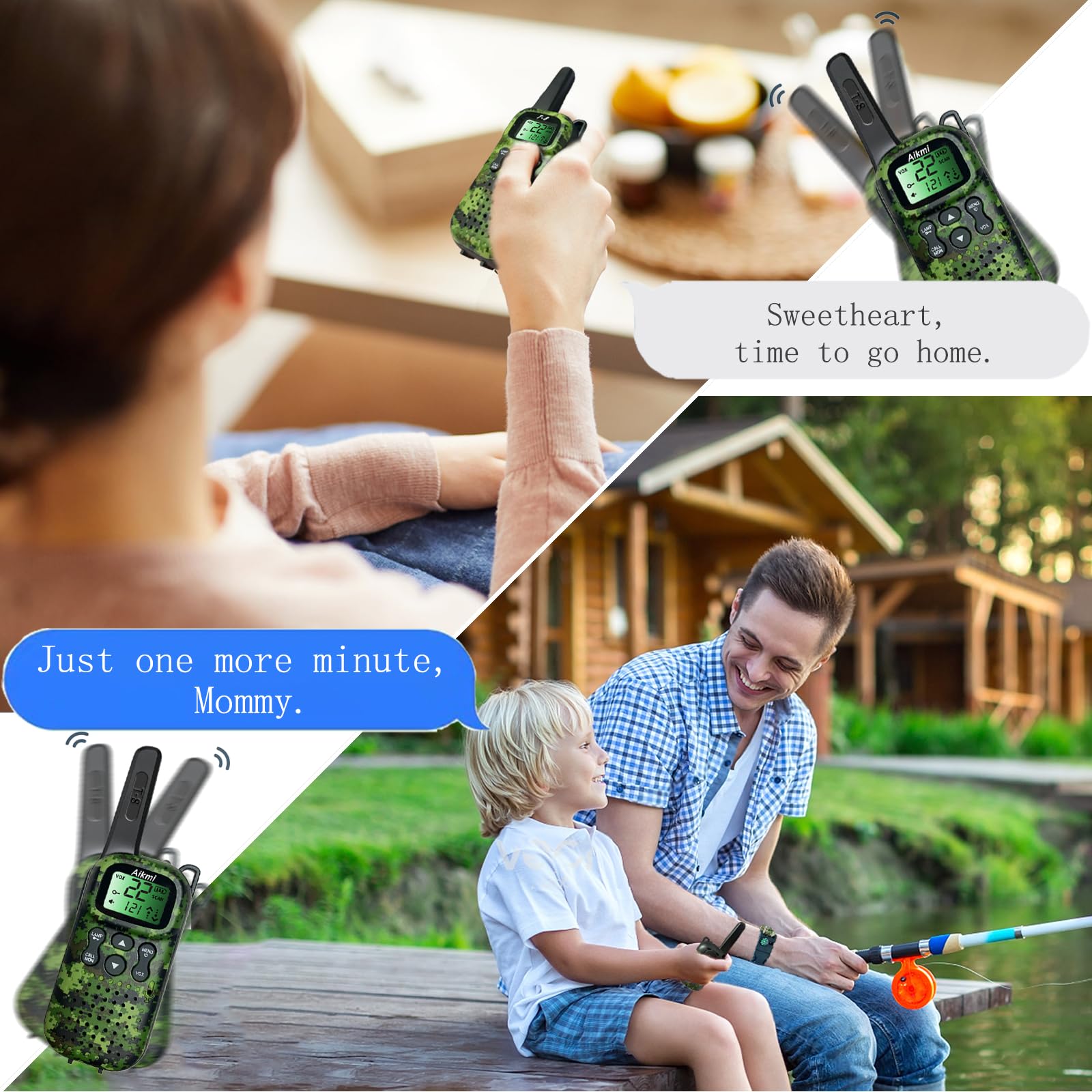 Kids Walkie Talkies for Boys Age 6-8 - Outdoor Pretend Play Toy Set for Police, Military & Spy Adventures - Durable Camping Gear for Birthday Gifts & Christmas Presents (Green) - Perfect for Backyard Exploration, Camping Trips & Adventure Playdates