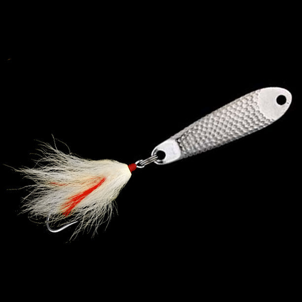 Hopkins Shorty Hammered Spoon Fishing Lure with Treble Hook - Premium Metal Spoon Bait for Bass, Trout, and Walleye Fishing in Lakes and Rivers