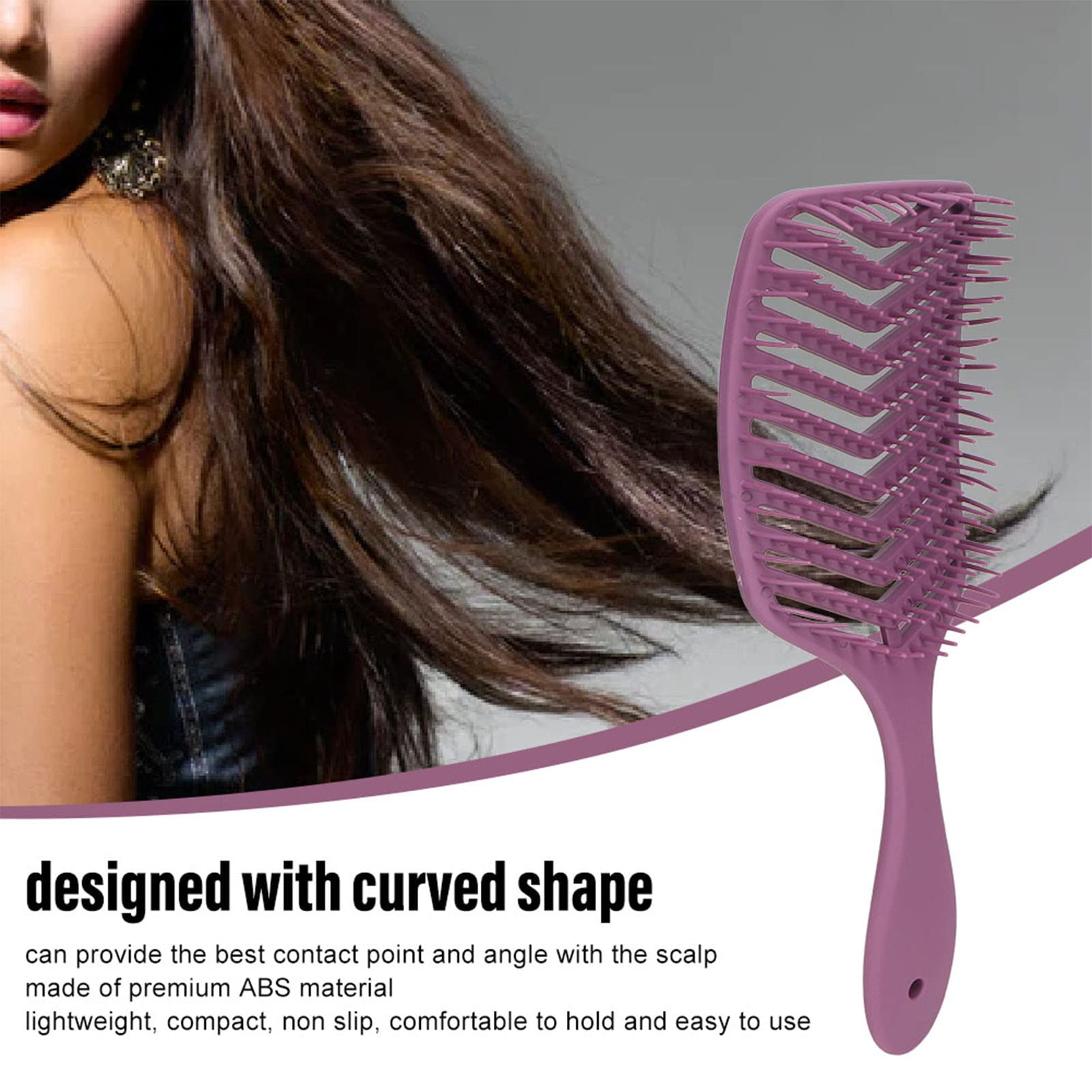 4Pcs Massage Hair Brush Set - Hollow Design Styling Comb for Wet & Dry Hair - Salon & Home Use for Relaxing Scalp Massage & Detangling