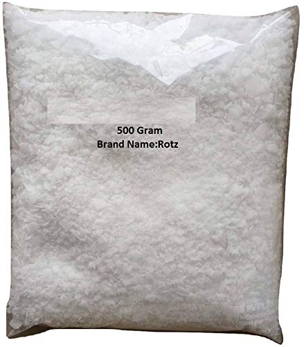Rotz Drain Cleaner Chemical Dry Powder - 500g Caustic Soda for Clogged Drains, Sinks & Pipes | Sodium Hydroxide, Lye for Soap Making, Chimney & Iron Cleaning | Powerful Multi-Purpose Cleaner for Home & Industrial Use