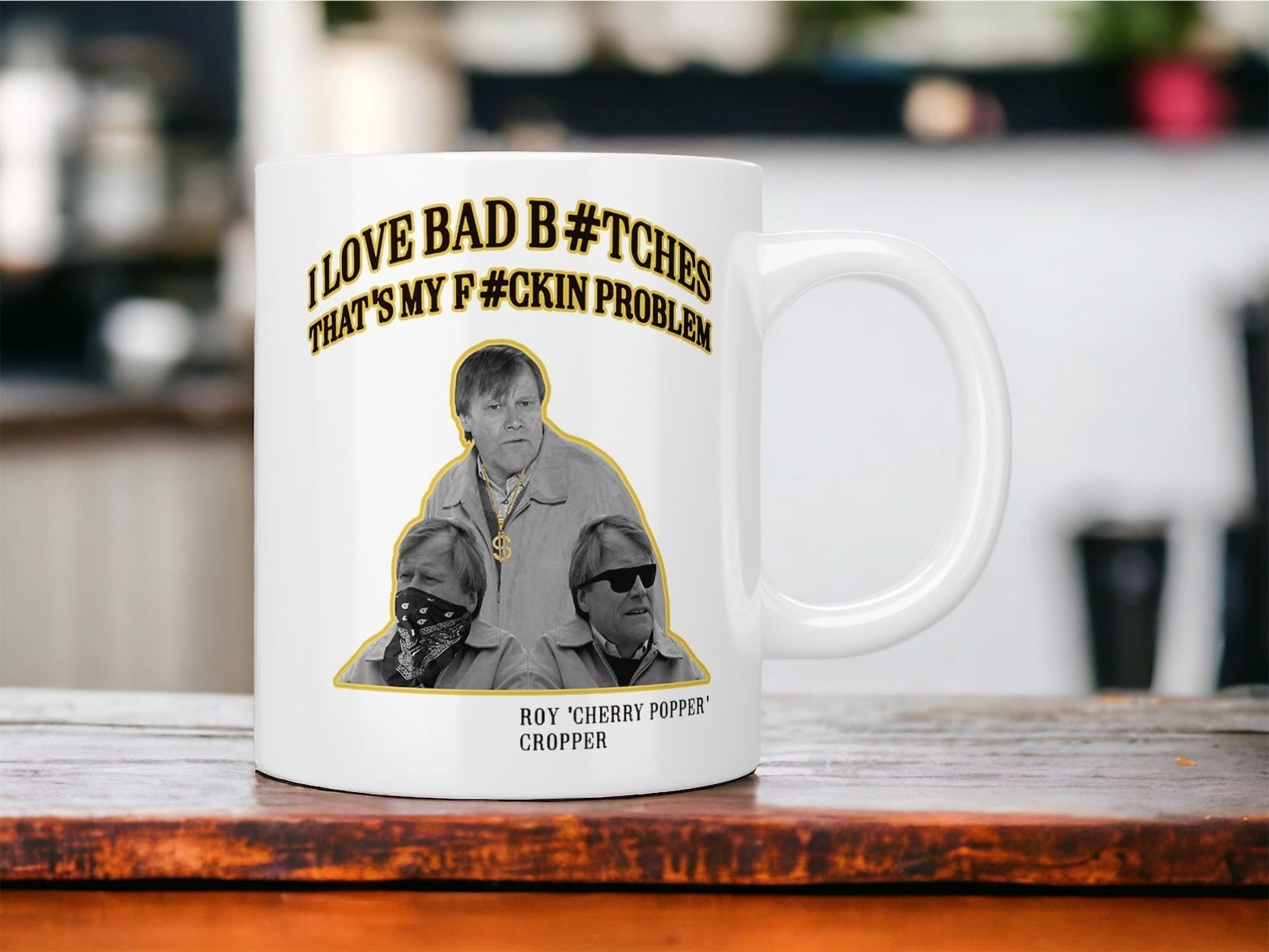 Roy Cropper I Love Bad Bitches Funny Coffee Mug - Perfect for Office Humor, Gag Gifts & Breaking Bad Fans