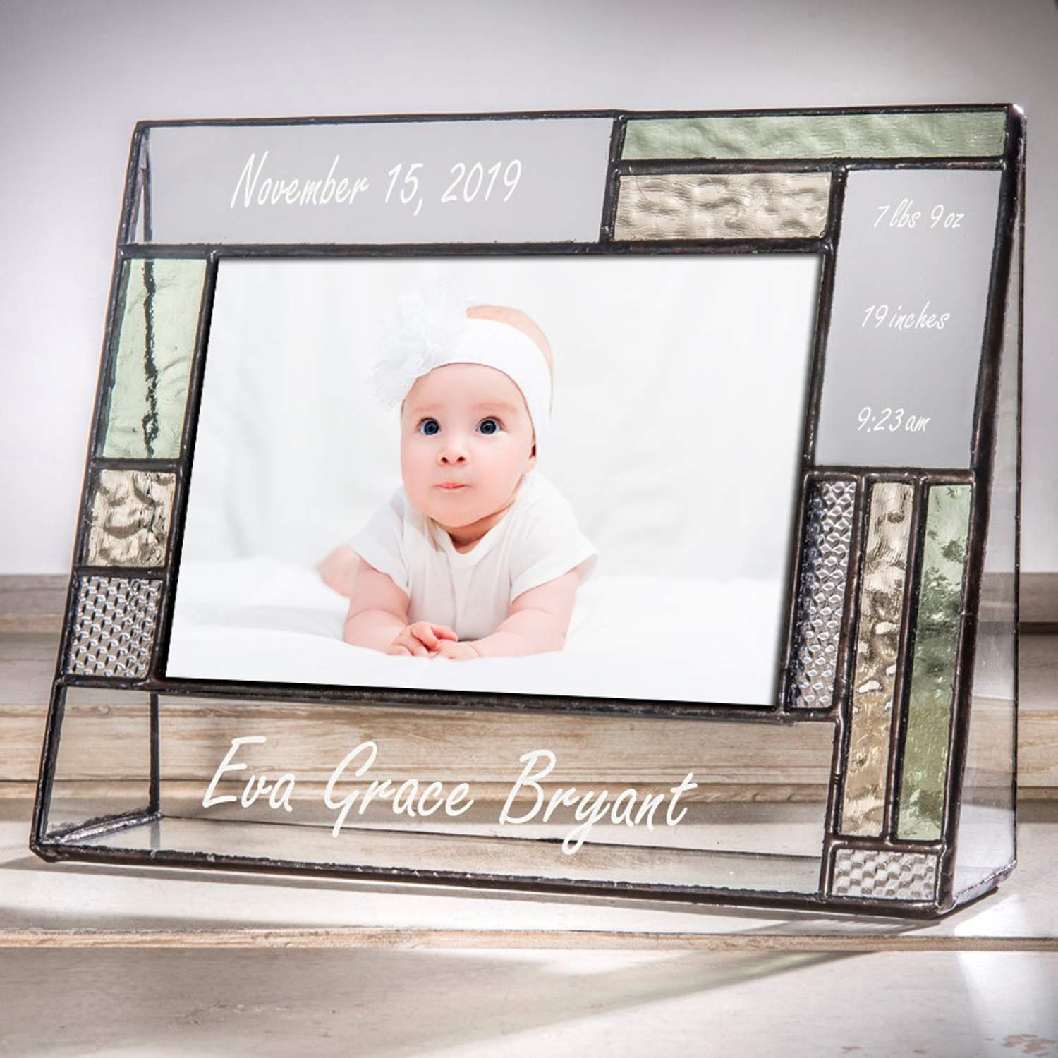 Personalized Baby Picture Frame 4x6 - Nursery Decor for Newborn Gift | Home & Baby Shower
