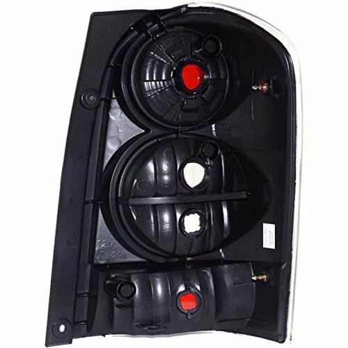 2004-2006 MAZDA MPV Driver Side OEM Replacement Taillight Rear Lamp MA2818109 with Rocker Molding - Perfect Fit, Direct Replacement for Broken or Damaged Tail Lights - Enhances Safety and Visibility for Night Driving