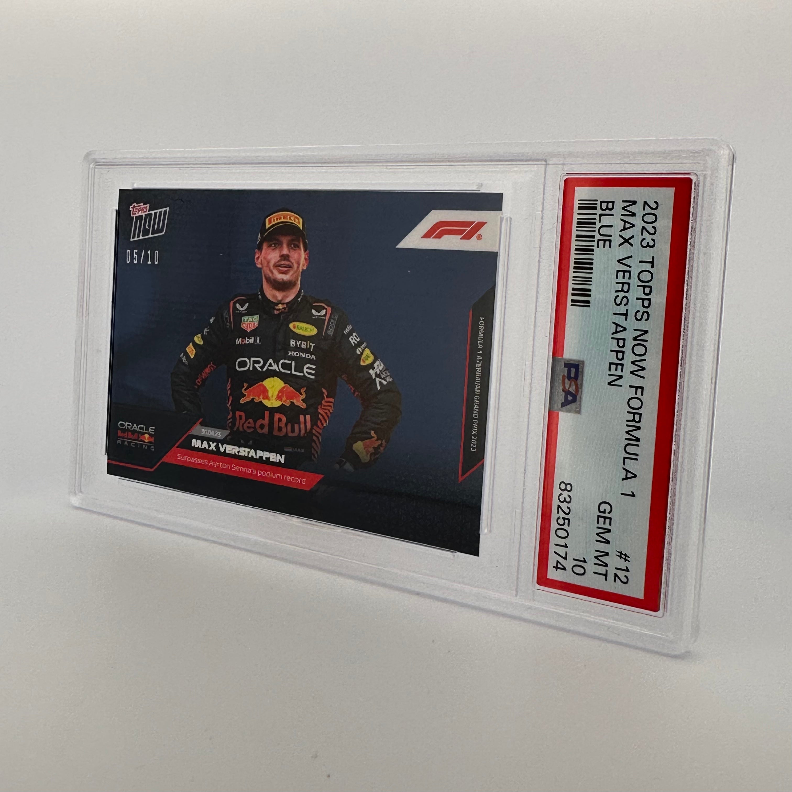 PSA 10 Graded 2005/10 Max Verstappen #12 Blue Racing Card - Perfect for Collectors, Sports Memorabilia Fans & Formula 1 Enthusiasts