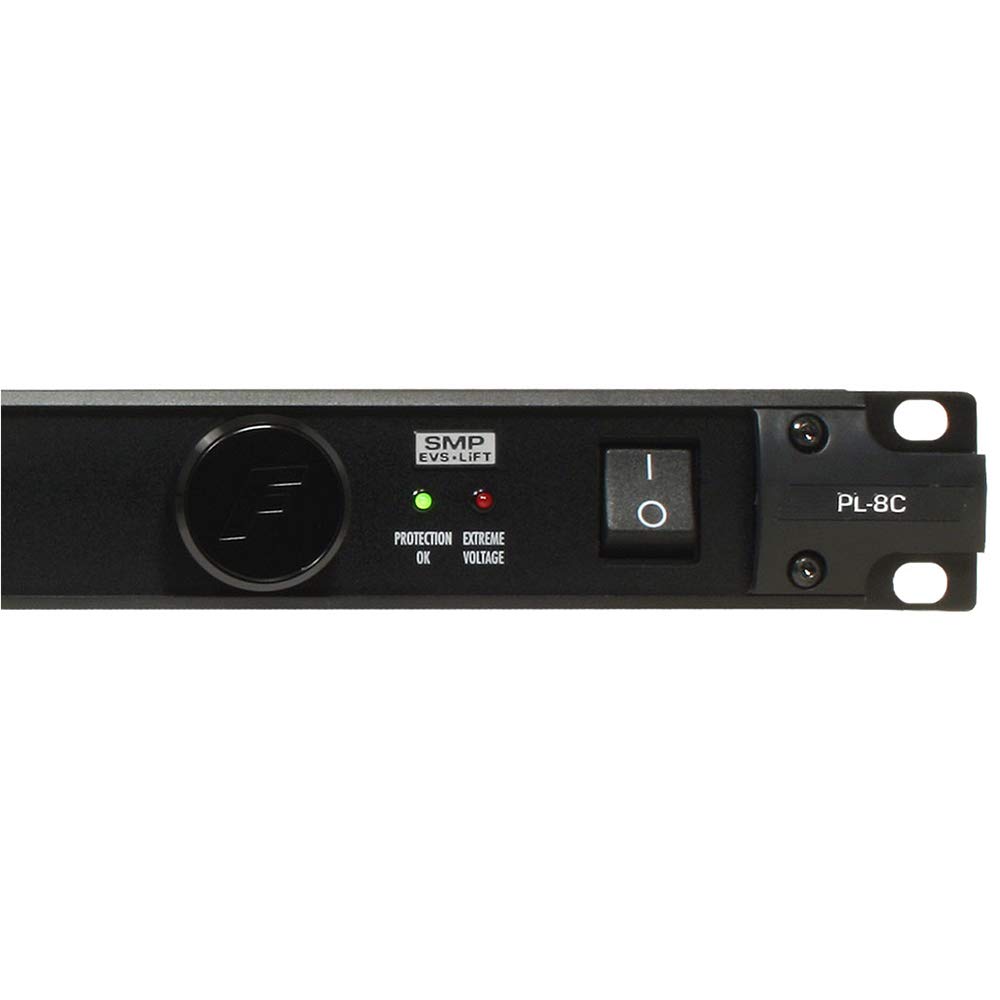 Furman PL-8C Premium Power Conditioner with 2x 18 AWG Black Extension Cables (3ft) - Perfect for Home Theater, Studio Equipment & Electronics Protection