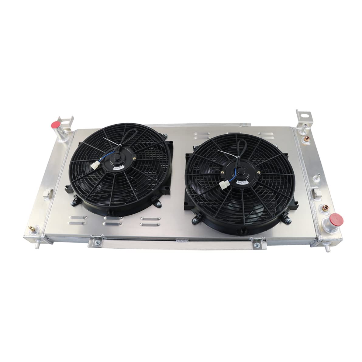 Full Aluminum Radiator with Fan Shroud & Thermostat Relay Kit for 1999-2014 GMC Chevrolet Sierra/Yukon/Silverado/Suburban 1500 2500 3500 HD - 40