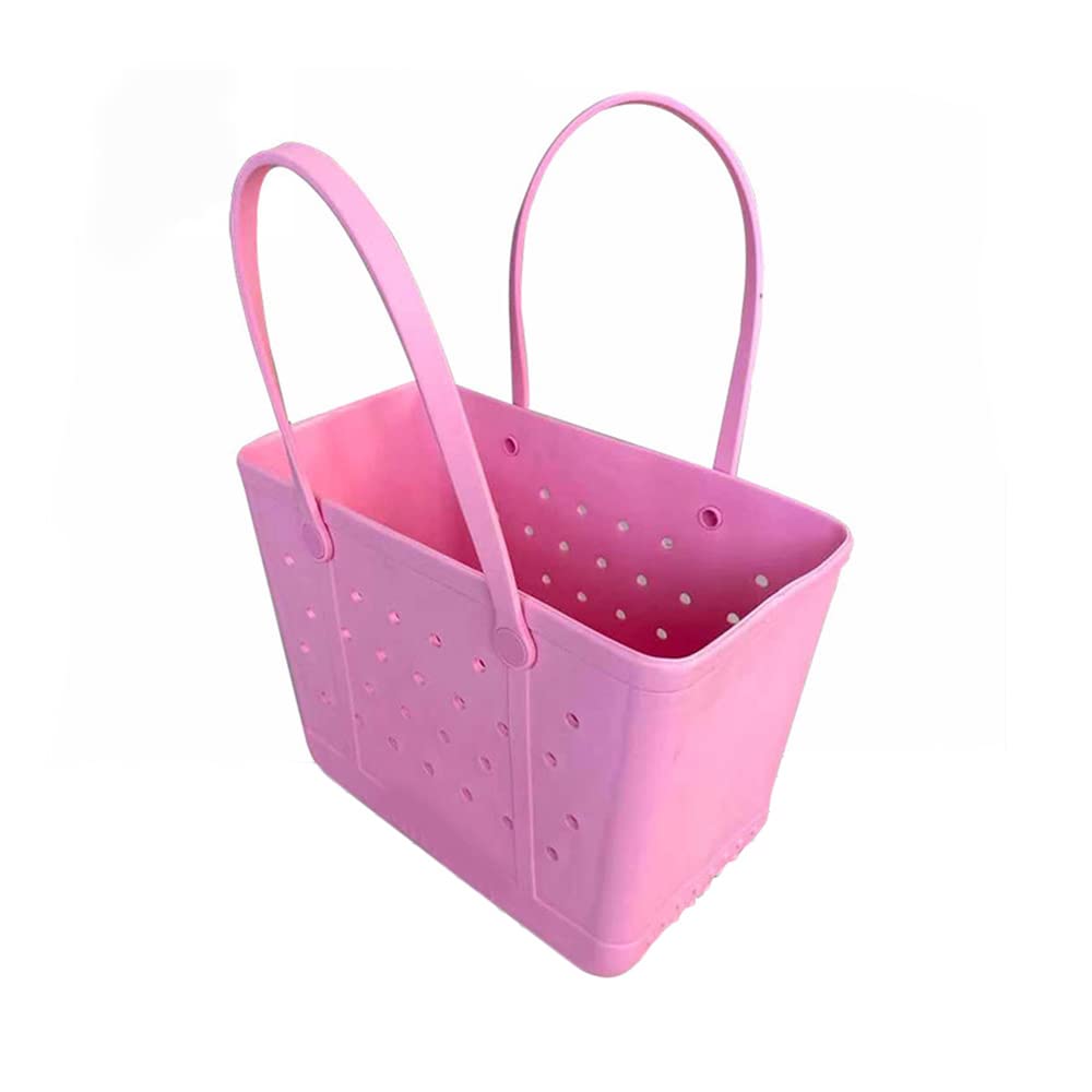Durable Waterproof Rubber Beach Tote Bag - Portable Open Travel Bag for Beach, Boat, Pool & Sports | Easy to Clean & Carry | Great for Summer Vacations, Swimming & Outdoor Activities