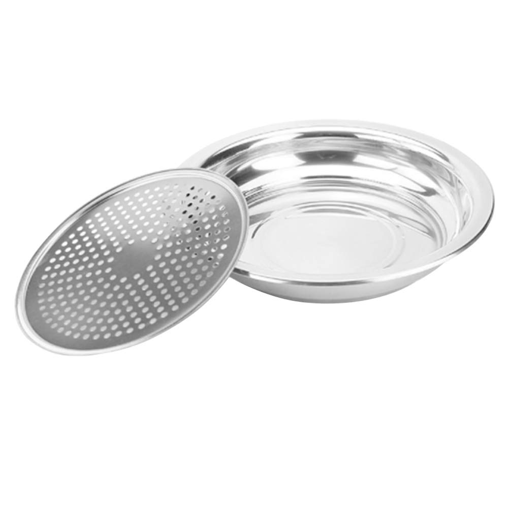 Premium Stainless Steel Dumpling Steamer Basket with Draining Plate - Perfect for Cooking Chinese Dumplings, Bao Buns & Dim Sum | Ideal for Home Kitchens & Asian Restaurants