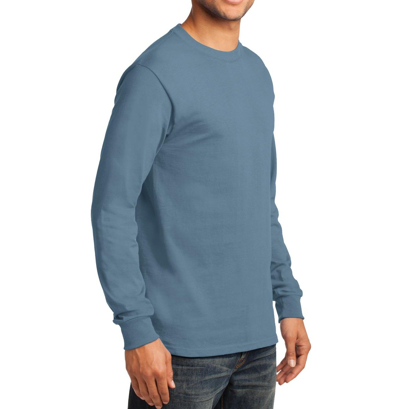 Premium Men's Long Sleeve Essential T-Shirt - Soft Cotton Basic Tee for Casual Wear, Layering & Everyday Comfort