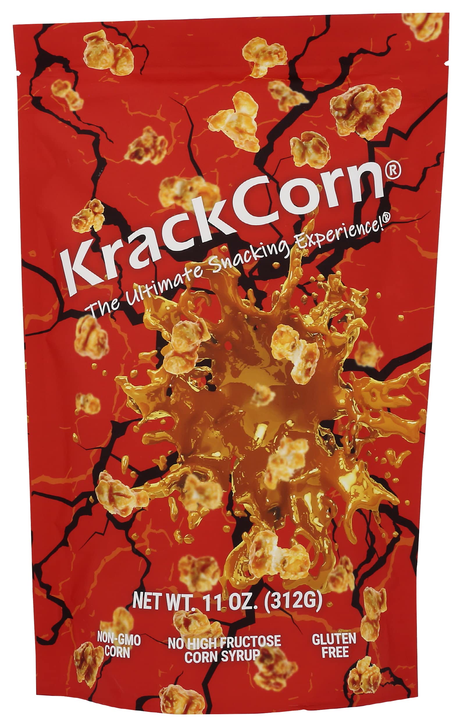 Krackcorn Original - Gluten Free & Non-GMO Popcorn Snacks, 11oz (Pack of 12) - Perfect for Movie Nights, Parties & Healthy On-the-Go Snacking
