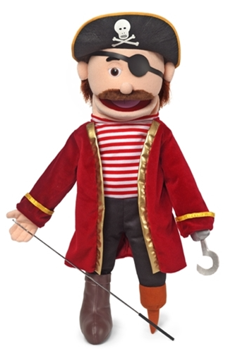 Percy the Pirate Large Hand Puppet 64cm - Interactive Storytelling Toy for Kids | Perfect for Classroom Activities, Birthday Parties & Imaginative Play