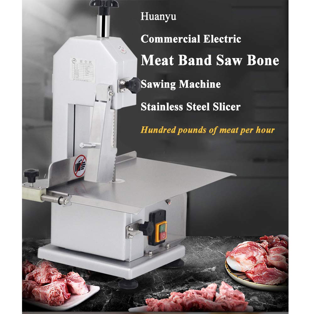 Huanyu Commercial Electric Meat Bone Cutting Bandsaw Blades - Stainless Steel Butcher Saw Blades for Bone-in Meat, Poultry & Fish - Perfect for Butcher Shops, Meat Processing & Home Kitchens (5-Pack)