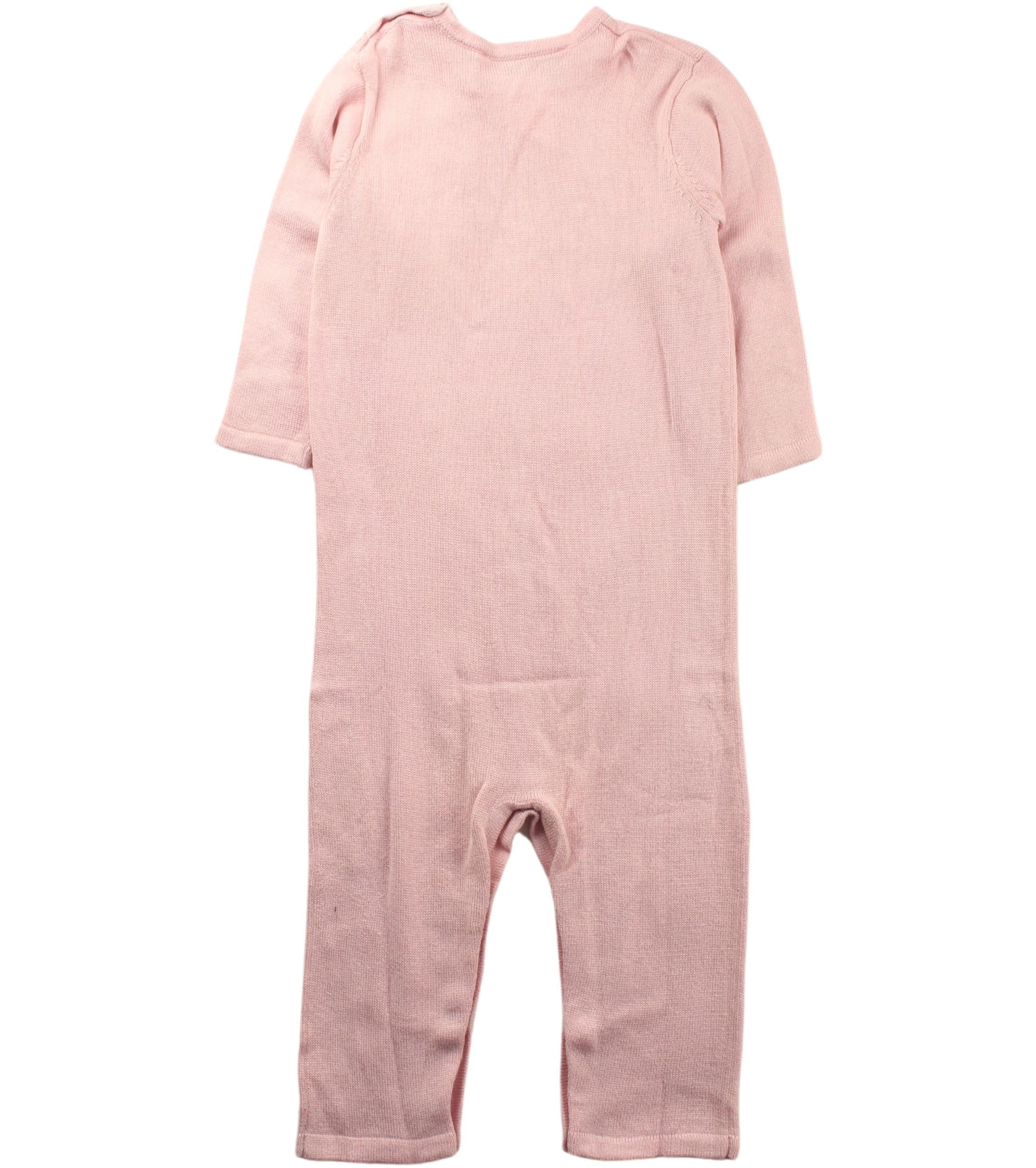 Agnes b. Long Sleeve Jumpsuit for Baby Girls 3-6 Months - Soft Cotton Romper for Playdates & Family Outings