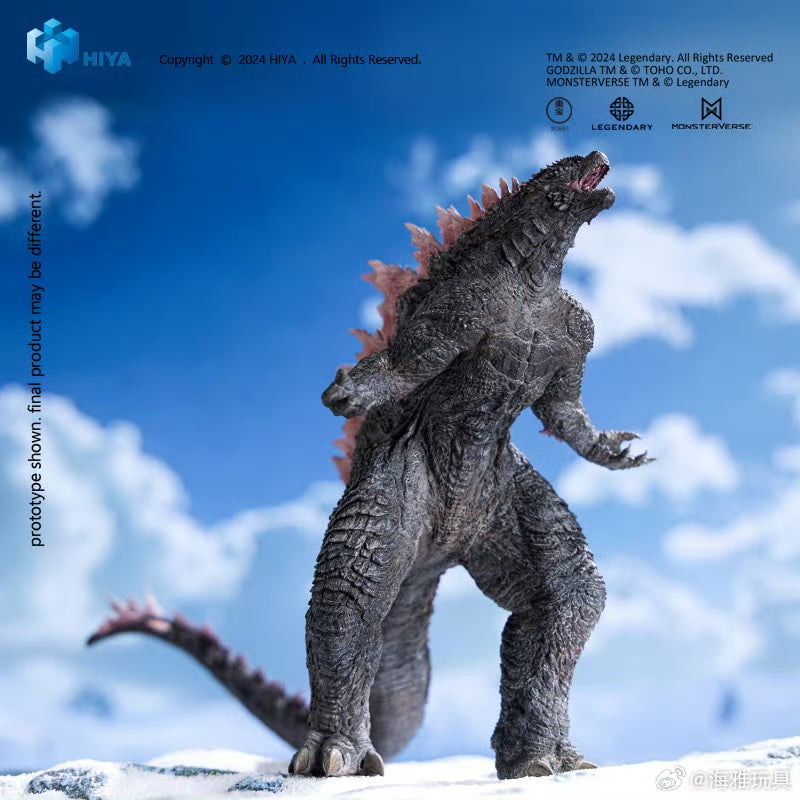 HIYA 7-inch 18cm Stylist Series Godzilla vs Kong The New Empire Godzilla Evolved Version PVC Action Figure - Collectible Movie Monster Toy for Display & Gifts