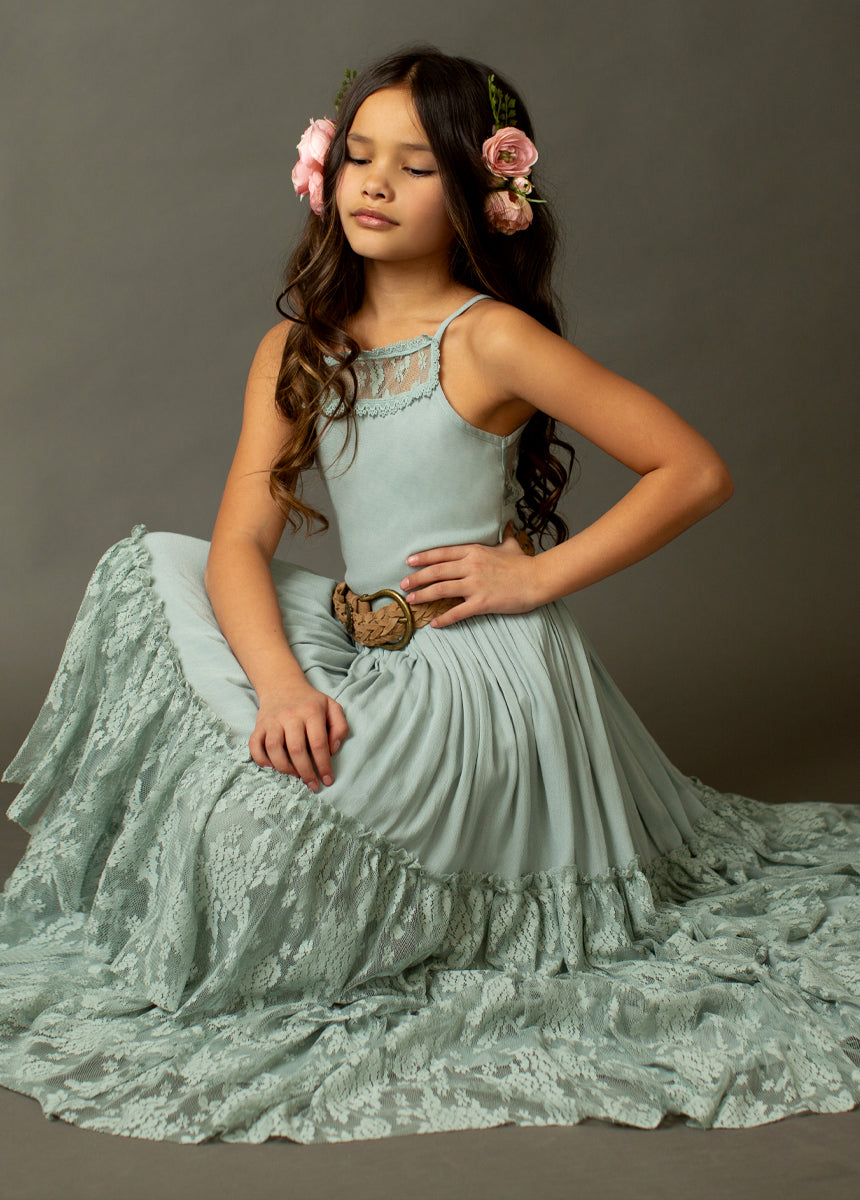 Elegant Catrin Dress in Seaglass Color - Perfect for Summer Weddings & Beach Vacations