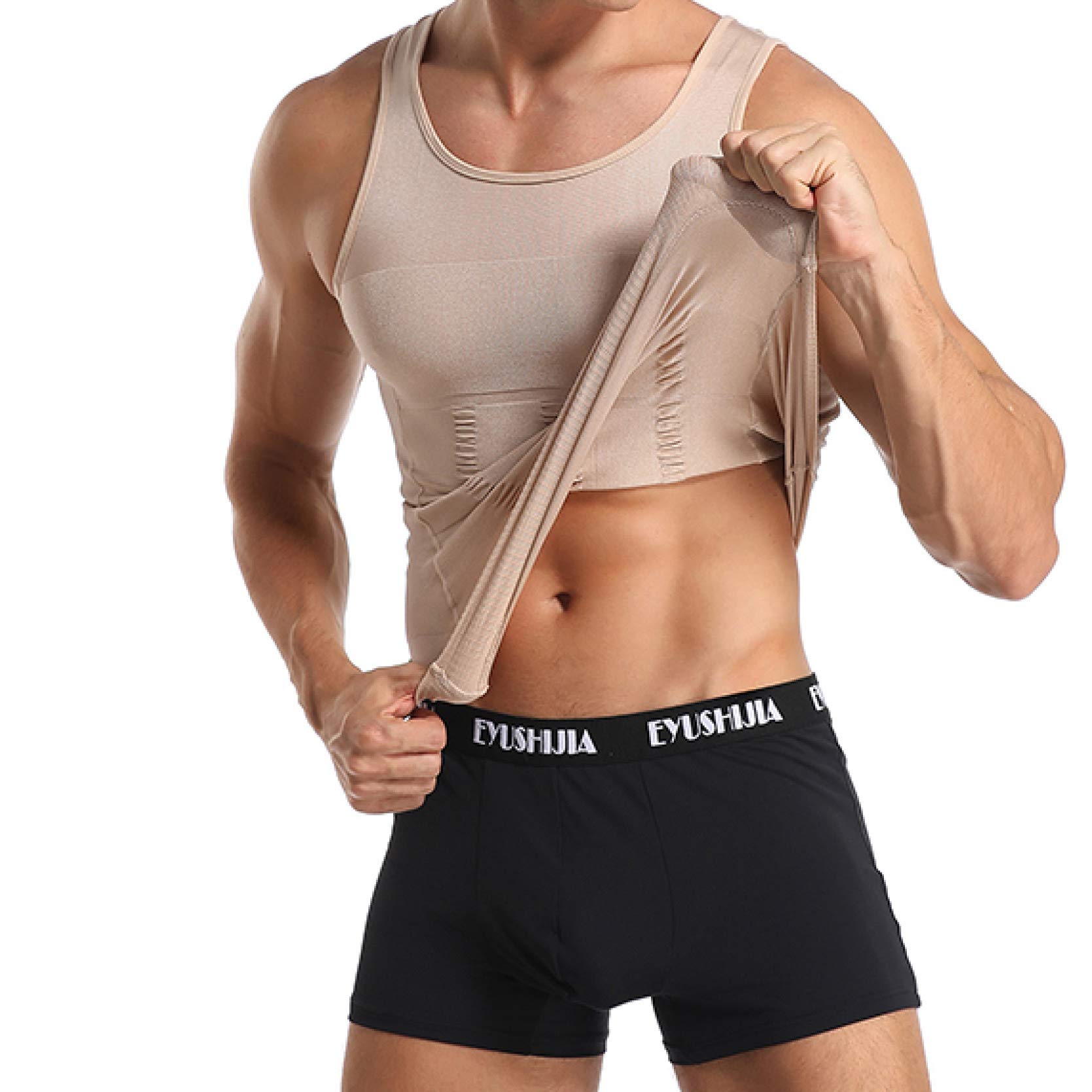 Men's Body Shaper Bodysuit - Tummy Control & Chest Flattening Shapewear for Slimming & Posture Support - Perfect for Workouts, Daily Wear & Special Occasions