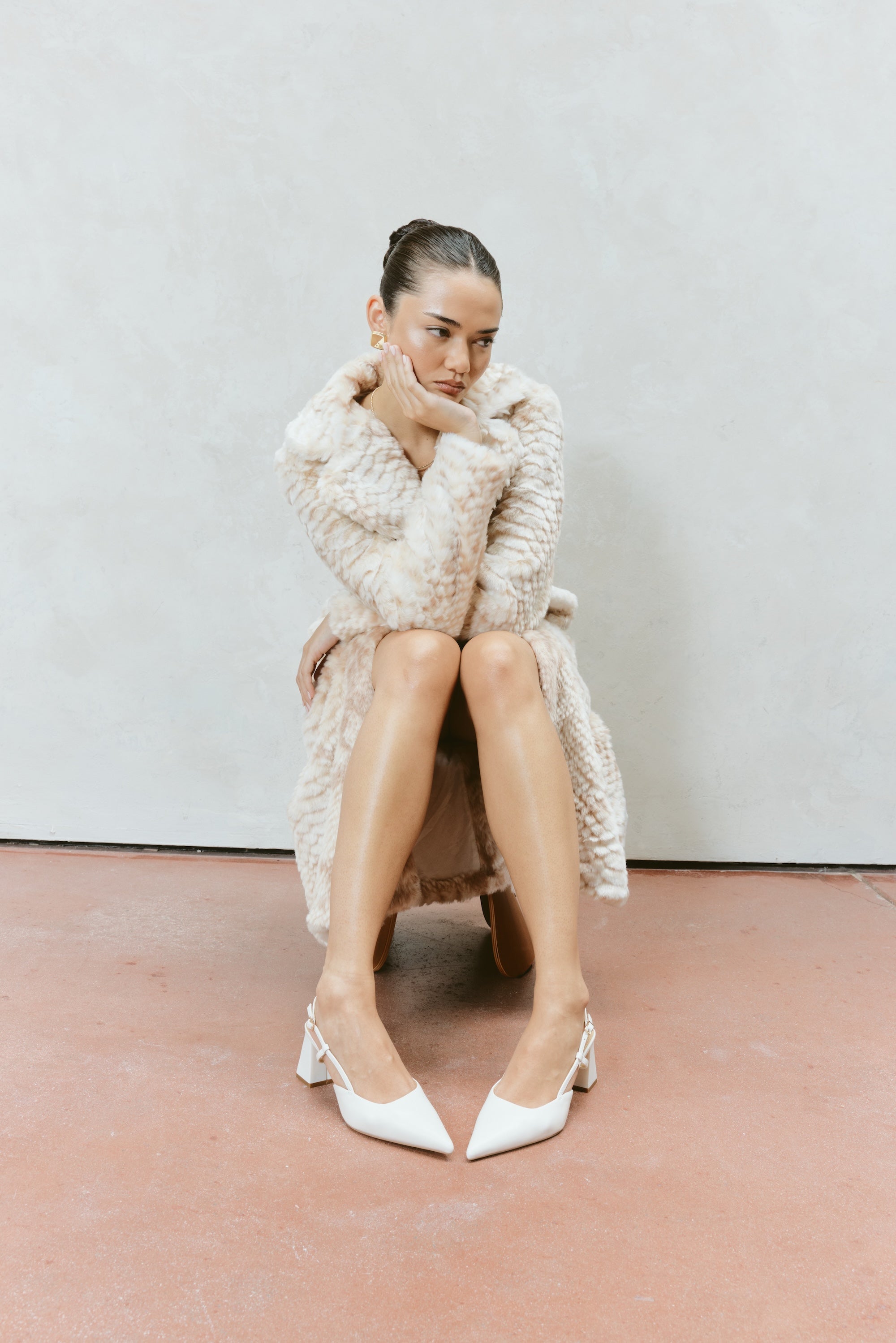 Yasmine Slingback Heels - Women's Comfortable Leather Pumps with Ankle Strap | Perfect for Office, Wedding & Evening Events