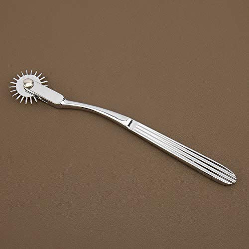 HiiBaby Erotic Stainless Steel Wartenburg Pinwheel - BDSM Sensory Toy for Couples, Fetish Neurowheel Stimulator, Adult Bondage Game Accessory - Perfect for Sensual Massage and Kink Play