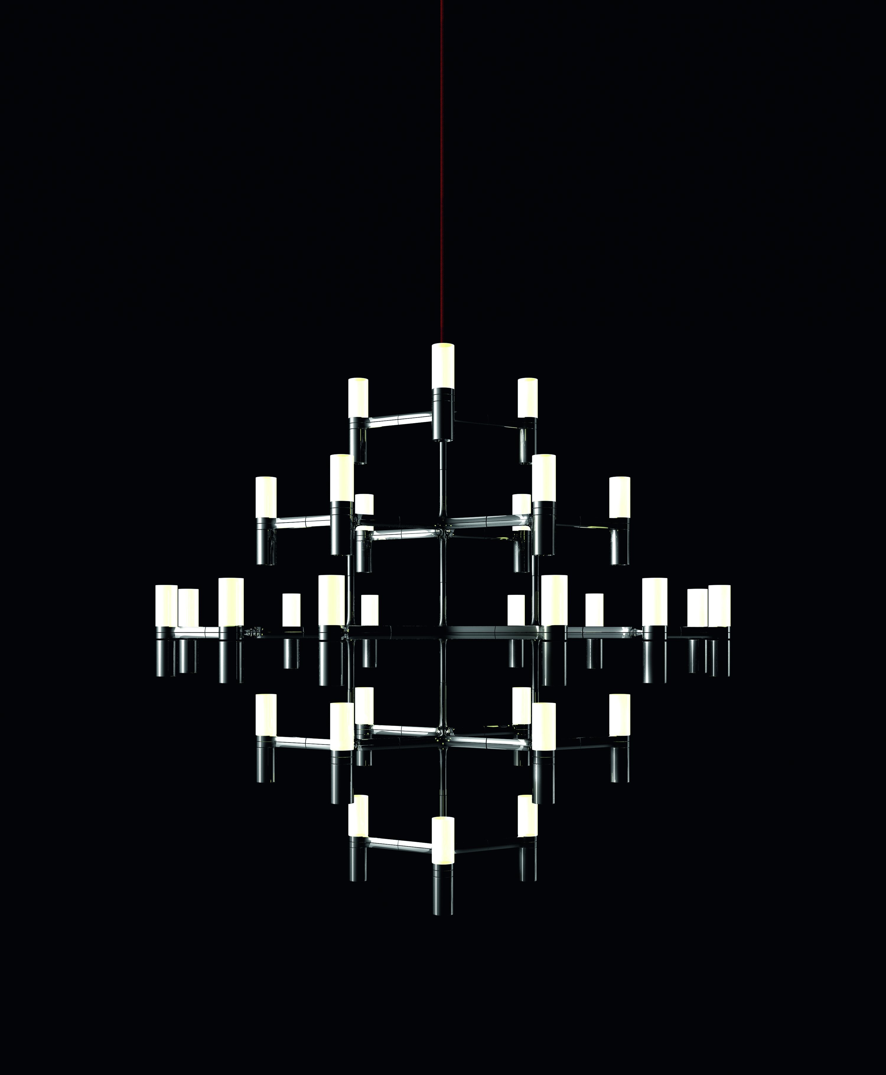 Elegant Crown Major Chandelier - Modern Crystal Ceiling Light Fixture for Dining Room, Living Room & Bedroom | Perfect for Home Decor, Wedding & Luxury Interior Design