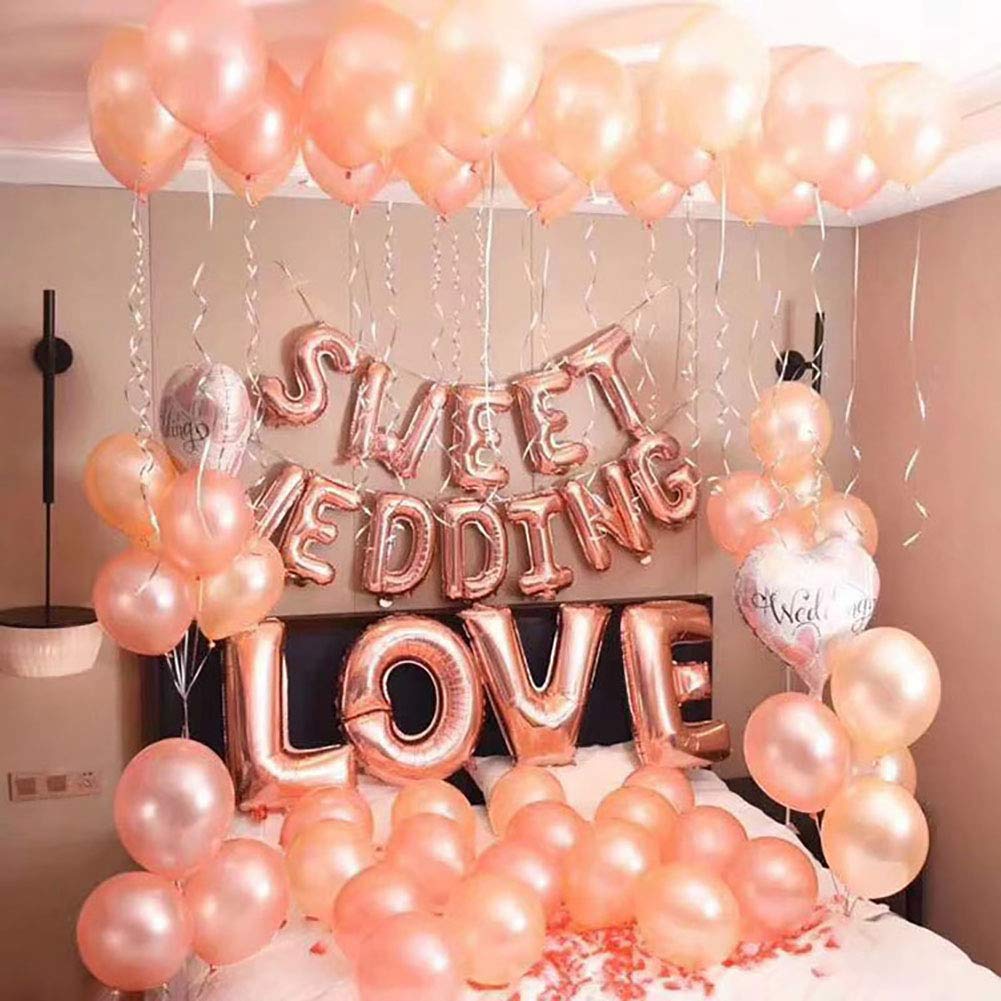100 Pcs 5 Inch Mini Matte Latex Balloons - Pearl Rose Gold for Balloon Garland Arch, Birthday Party, Wedding Decorations, Baby Shower | Perfect for DIY Decor, Photo Backdrops & Special Events