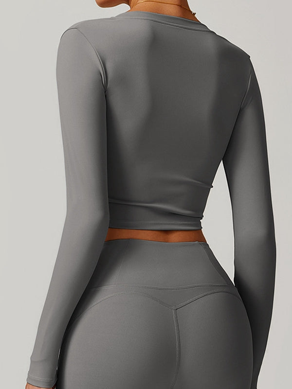 ZASUWA Women's Sexy V-Neck Long Sleeve Blouse - Elegant Office Wear & Date Night Outfit