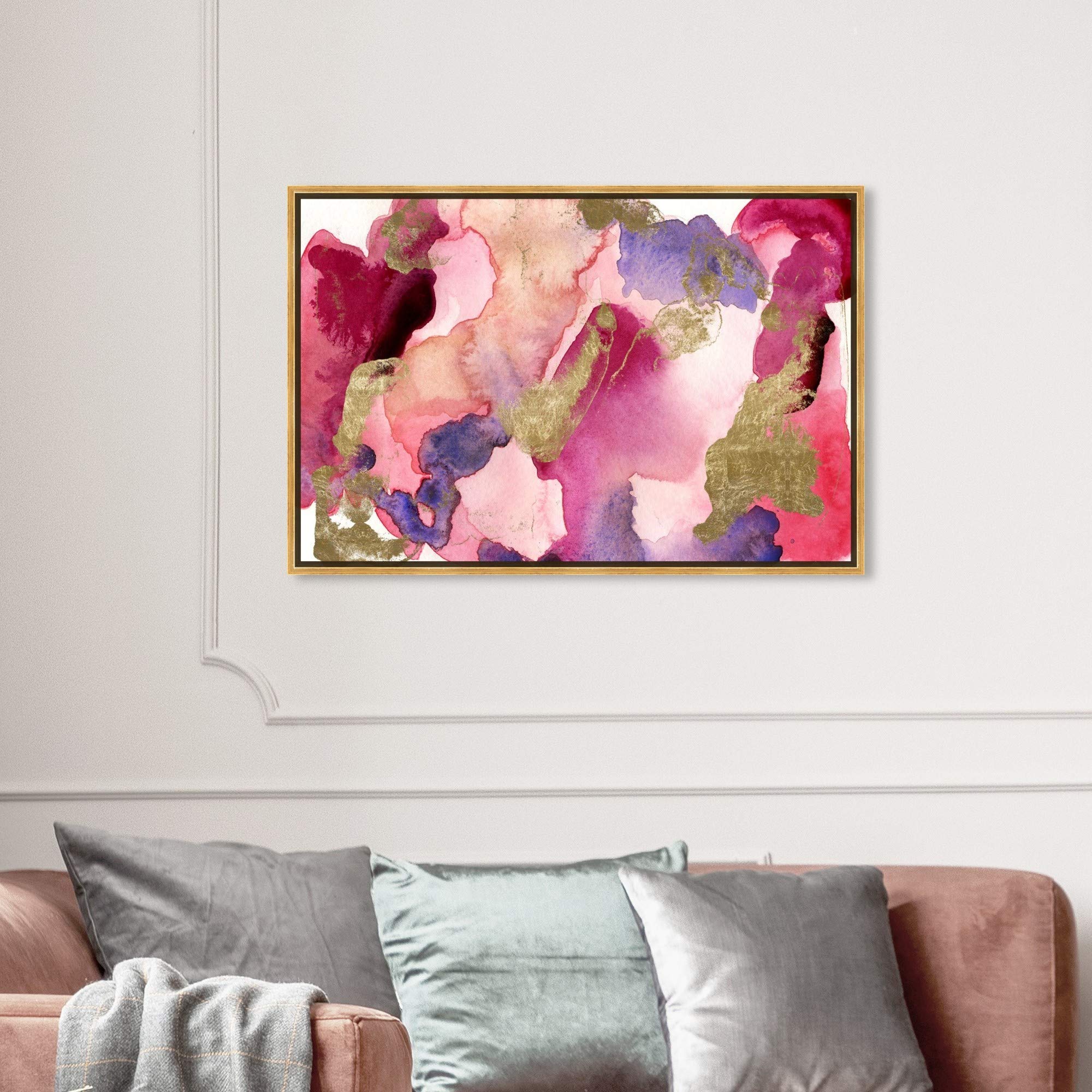 Modern Pink Canvas Wall Art - The Royal Tenenbaums 24x36 Inches by Oliver Gal Artist Co. | Perfect for Living Room, Bedroom & Office Decor