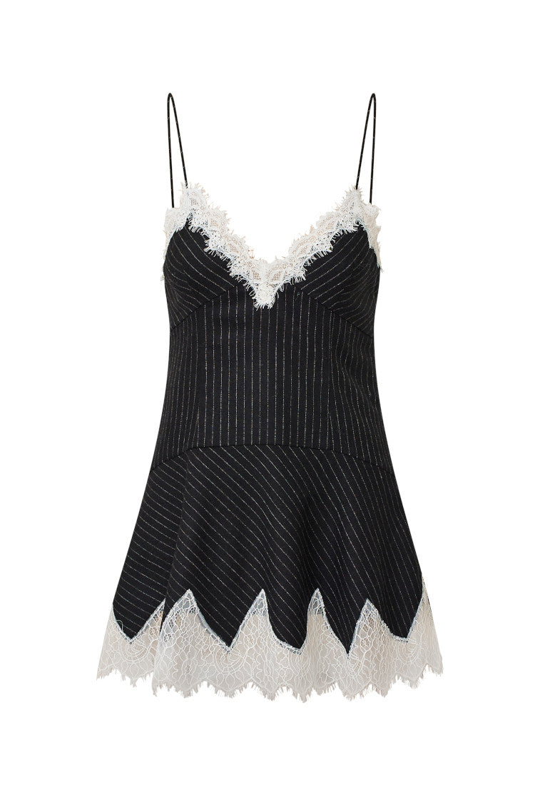 Teddi Pinstriped Mini Dress for Women - Stylish & Flattering Summer Party Dress | Perfect for Cocktail Parties, Date Nights & Office Wear