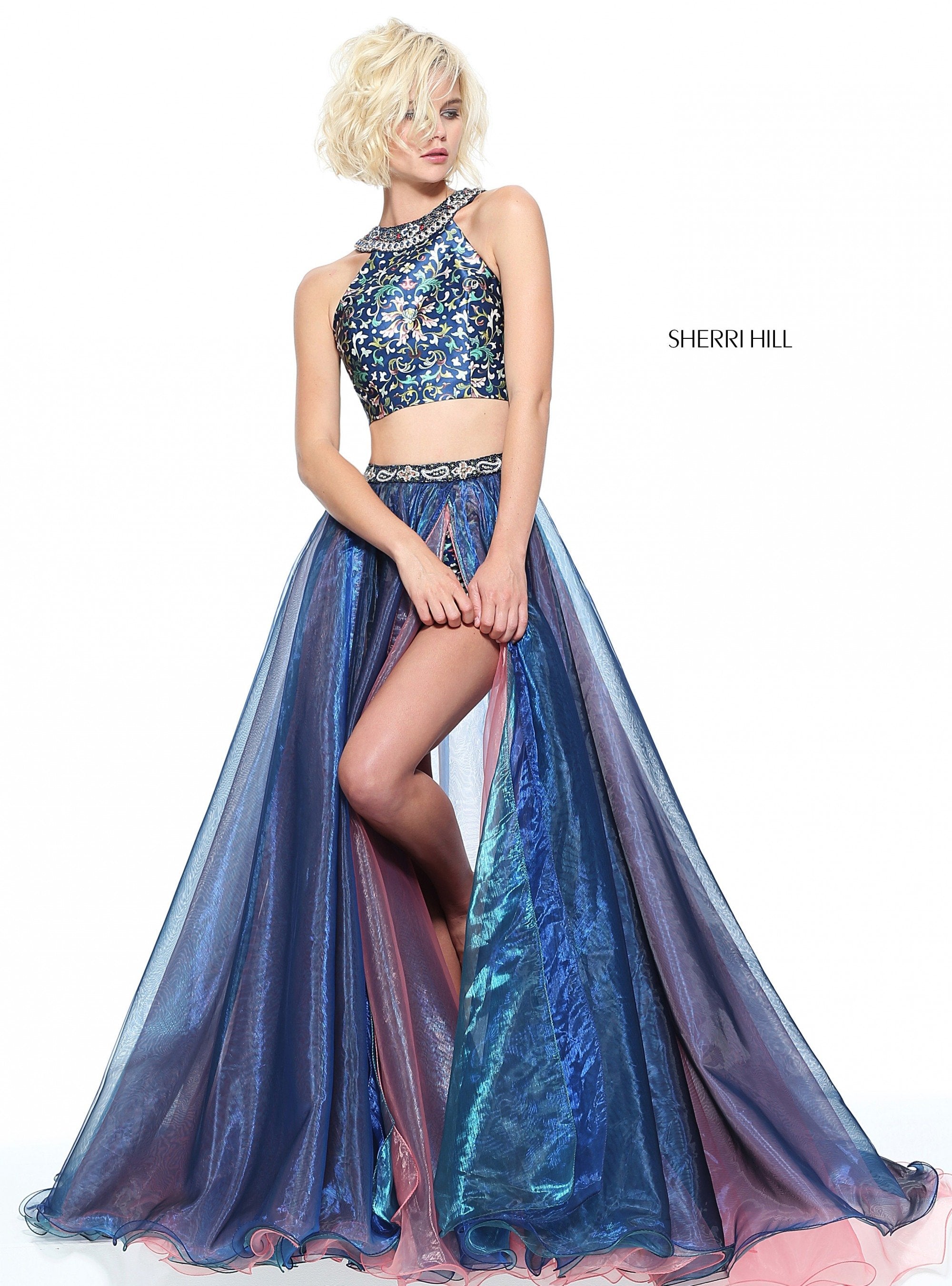 navy print