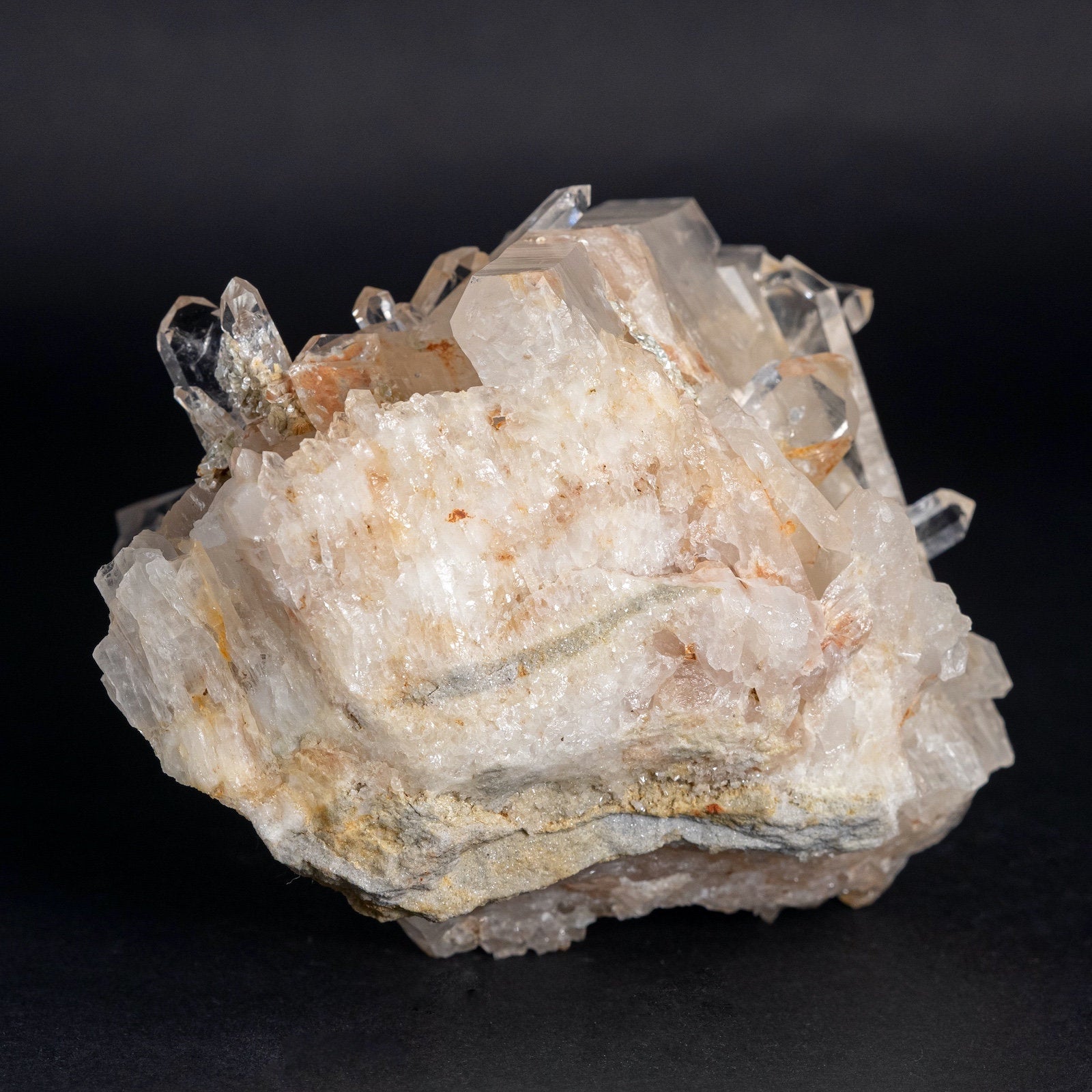 Natural Cookeite in Quartz Raw Crystal Tabby Cluster - Healing Stones for Home Decor, Housewarming Gift & Spiritual Healing | Perfect for Meditation, Feng Shui & Crystal Collections