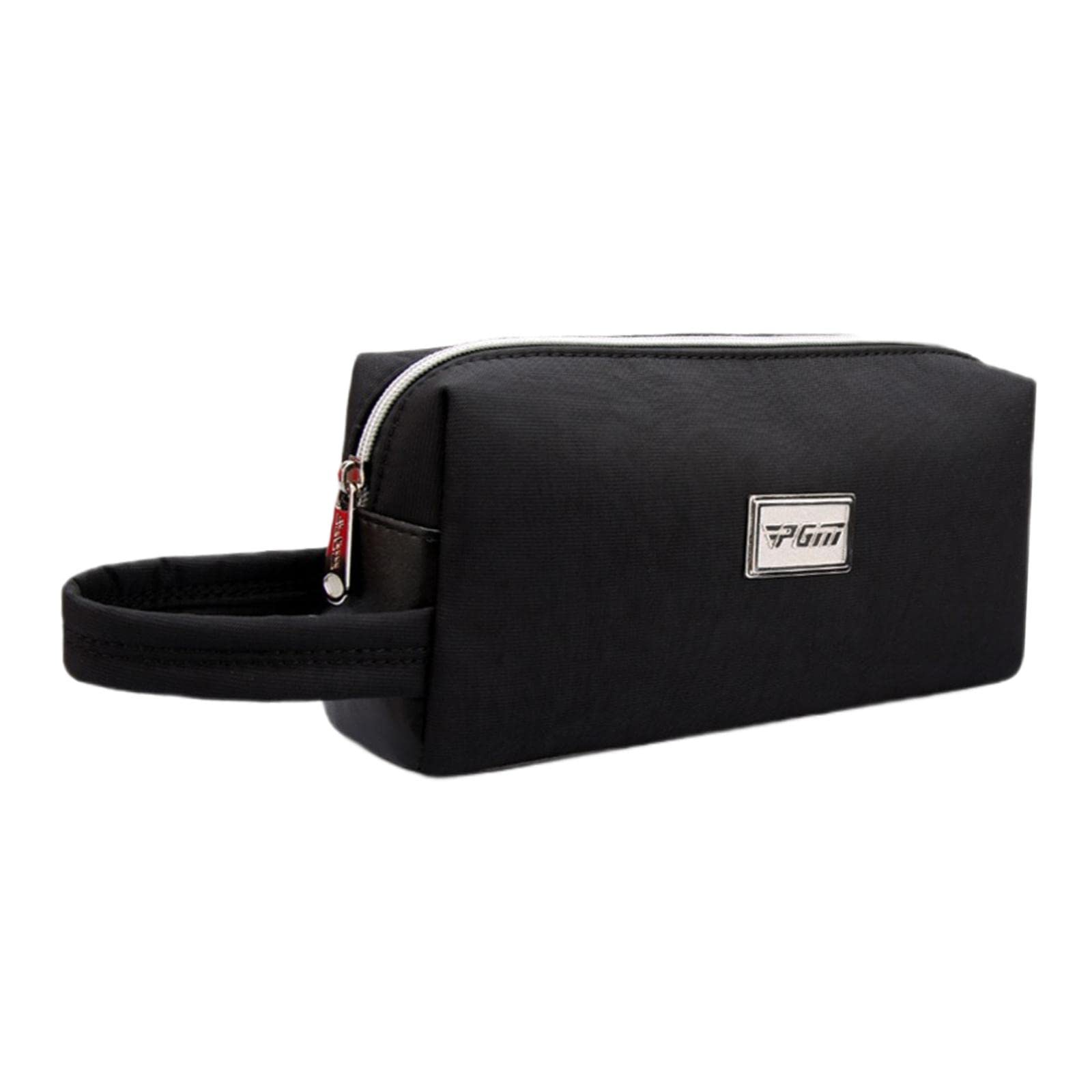 Newmind Golf Ball Pouch Bag - Mini Handbag & Wristlet Wallet for Golf Accessories Storage - Black | Golf Course & Driving Range Organizer for Tees & Balls