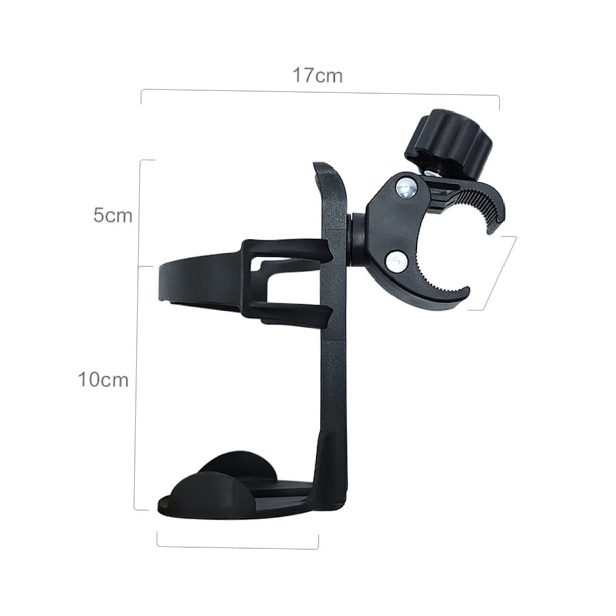 Wakauto Universal Bike Cup Holder - Adjustable Stroller & Bicycle Drink Holder, PVC Bottle Rack for Cycling, Jogging & Outdoor Activities